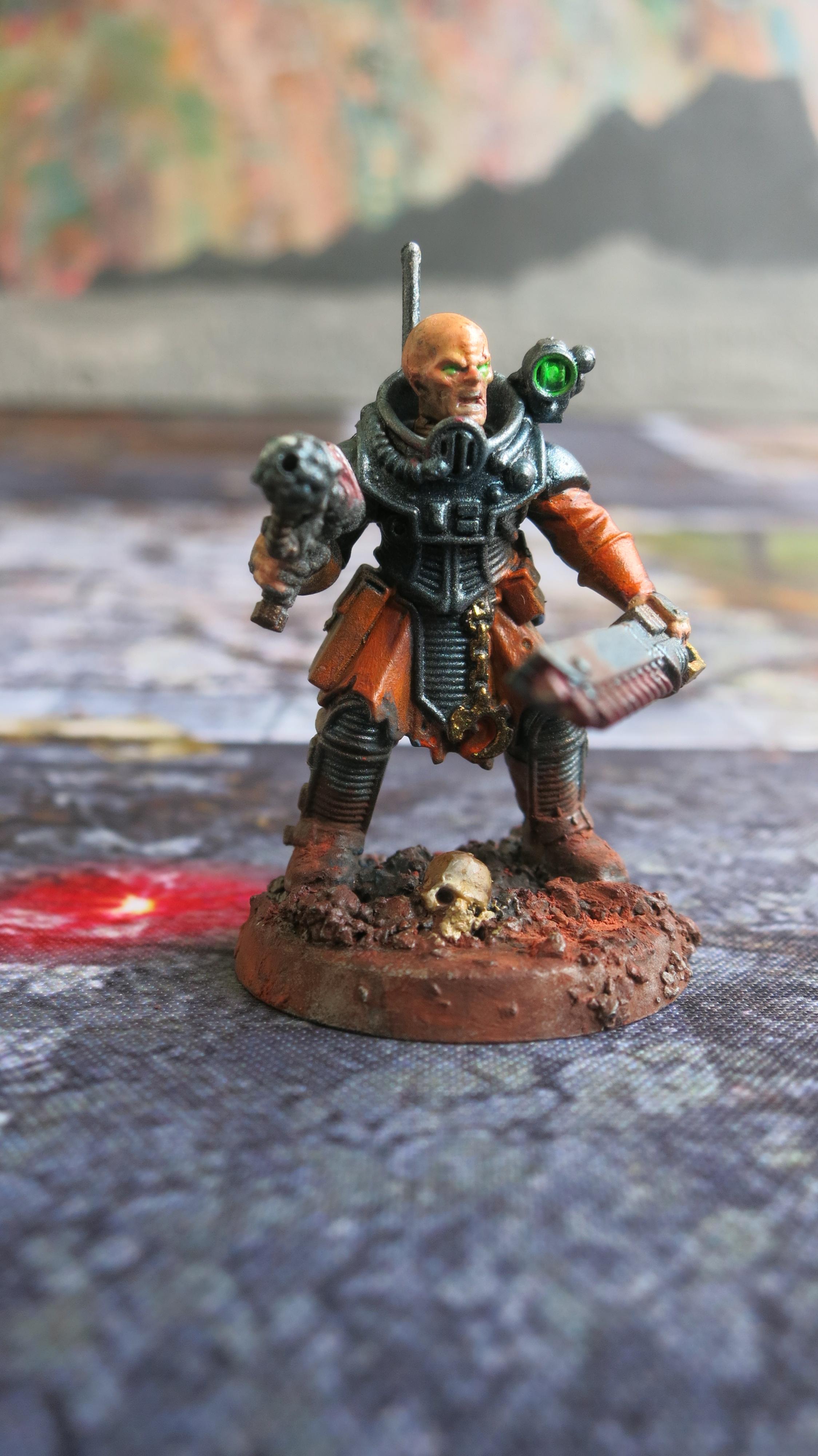 4th Generation, Chainsword, Genestealer Cult, Leader, Neophyte Hybrid, Web Pistol