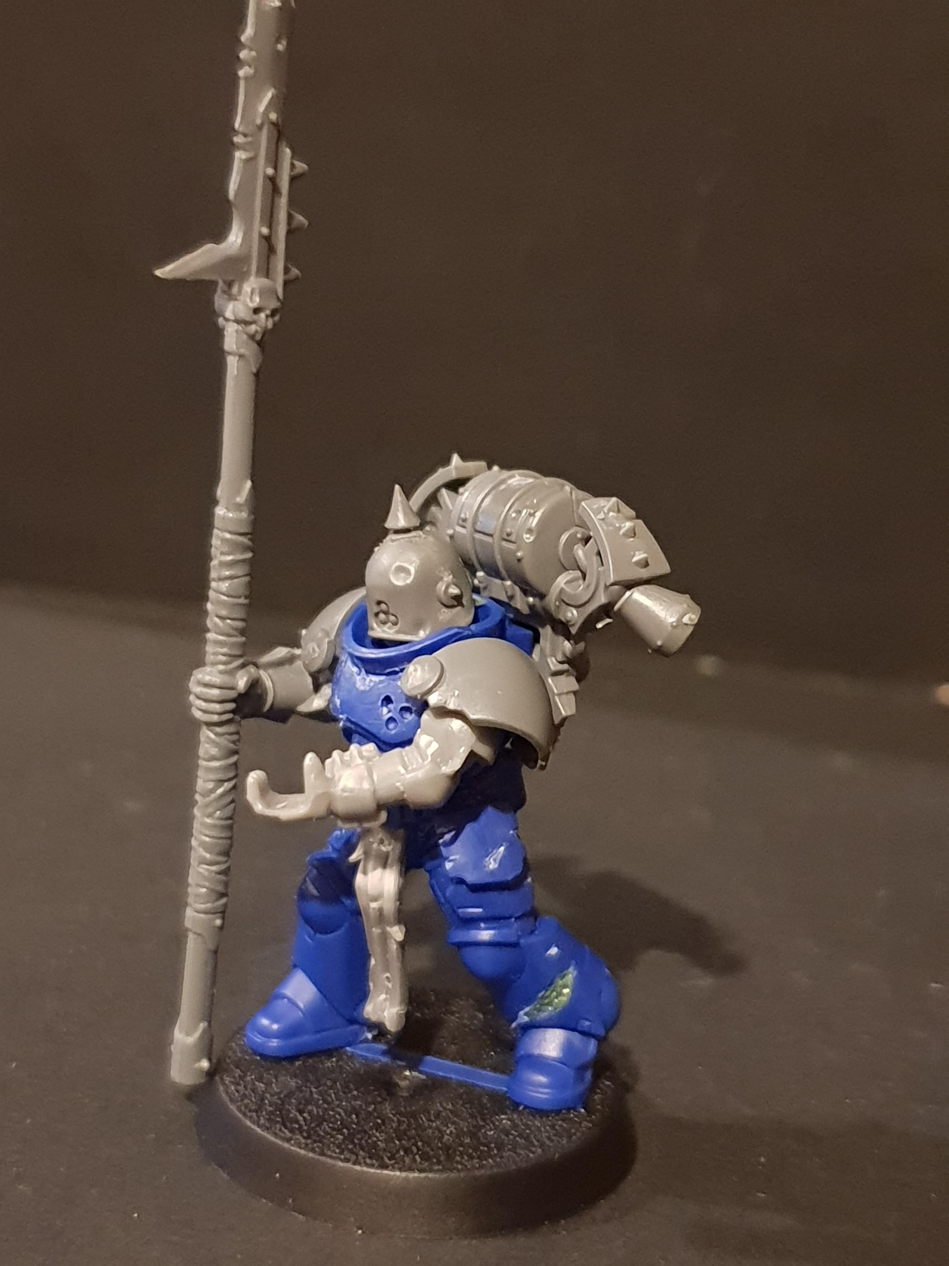 Chaos, Chaos Space Marines, Conversion, Nurgle, Polearms, Warhammer 40,000, Work In Progress