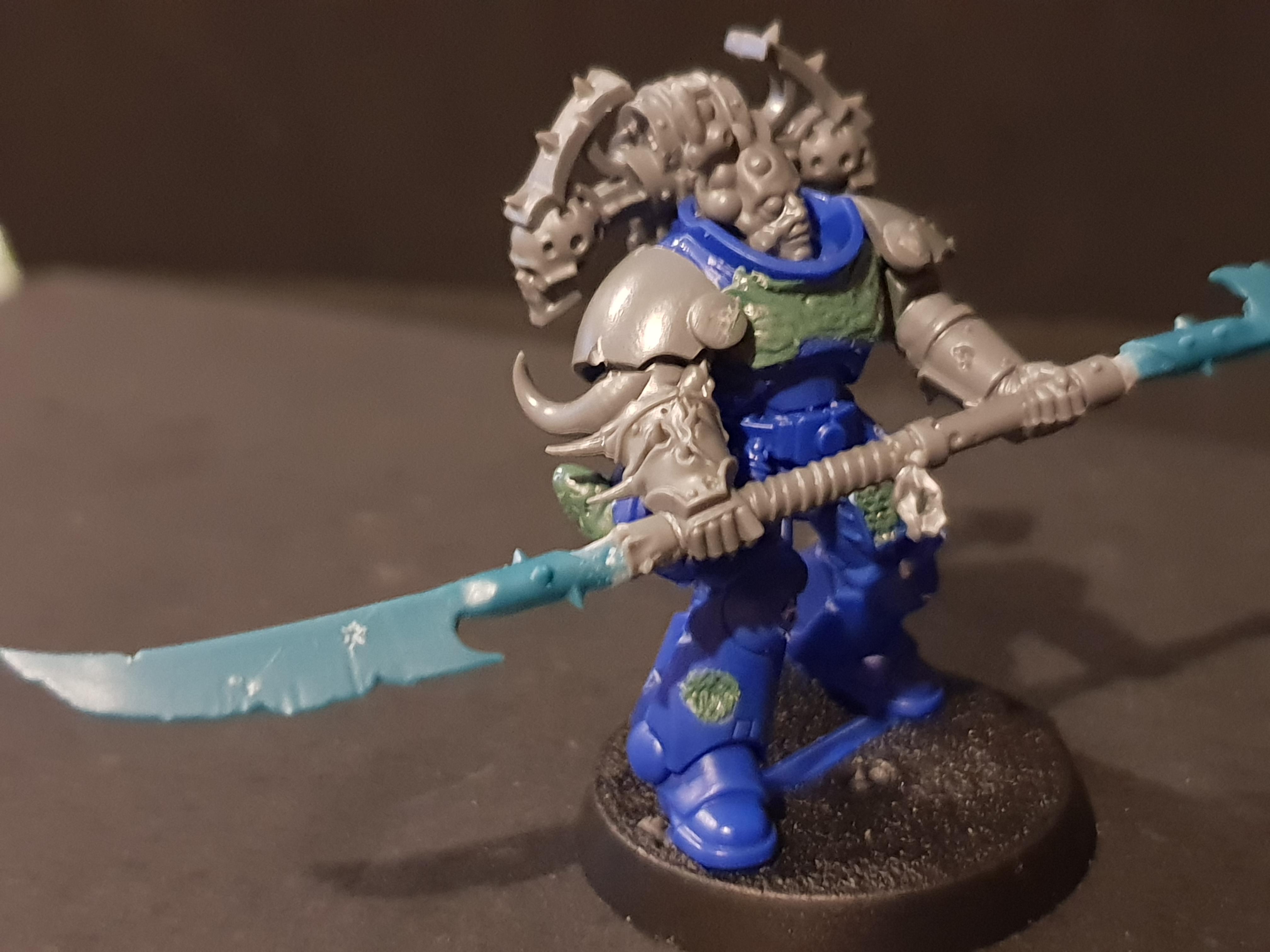 Chaos, Chaos Space Marines, Conversion, Nurgle, Polearms, Warhammer 40,000, Work In Progress