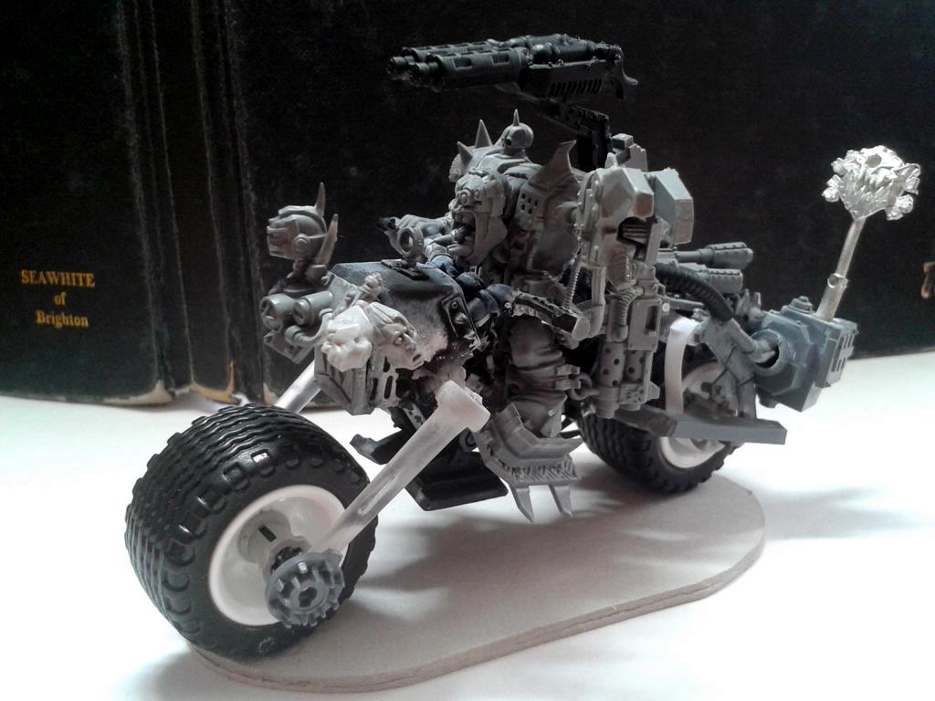 Warboss on Warbike grey 2