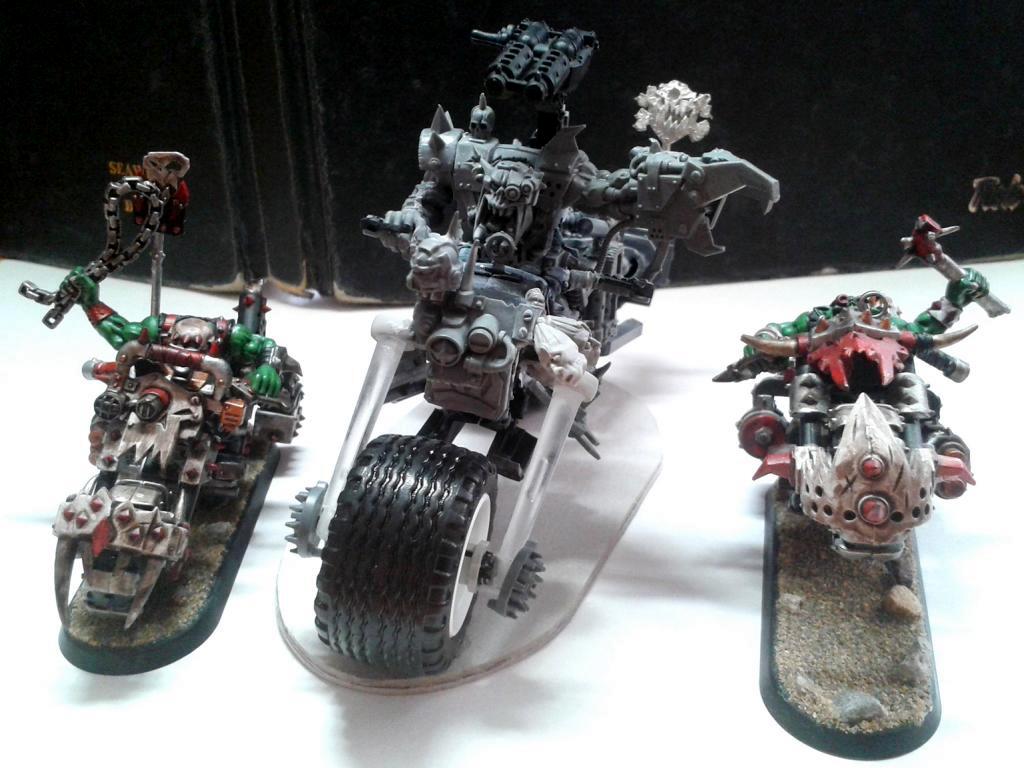 Warboss on Warbike grey 3