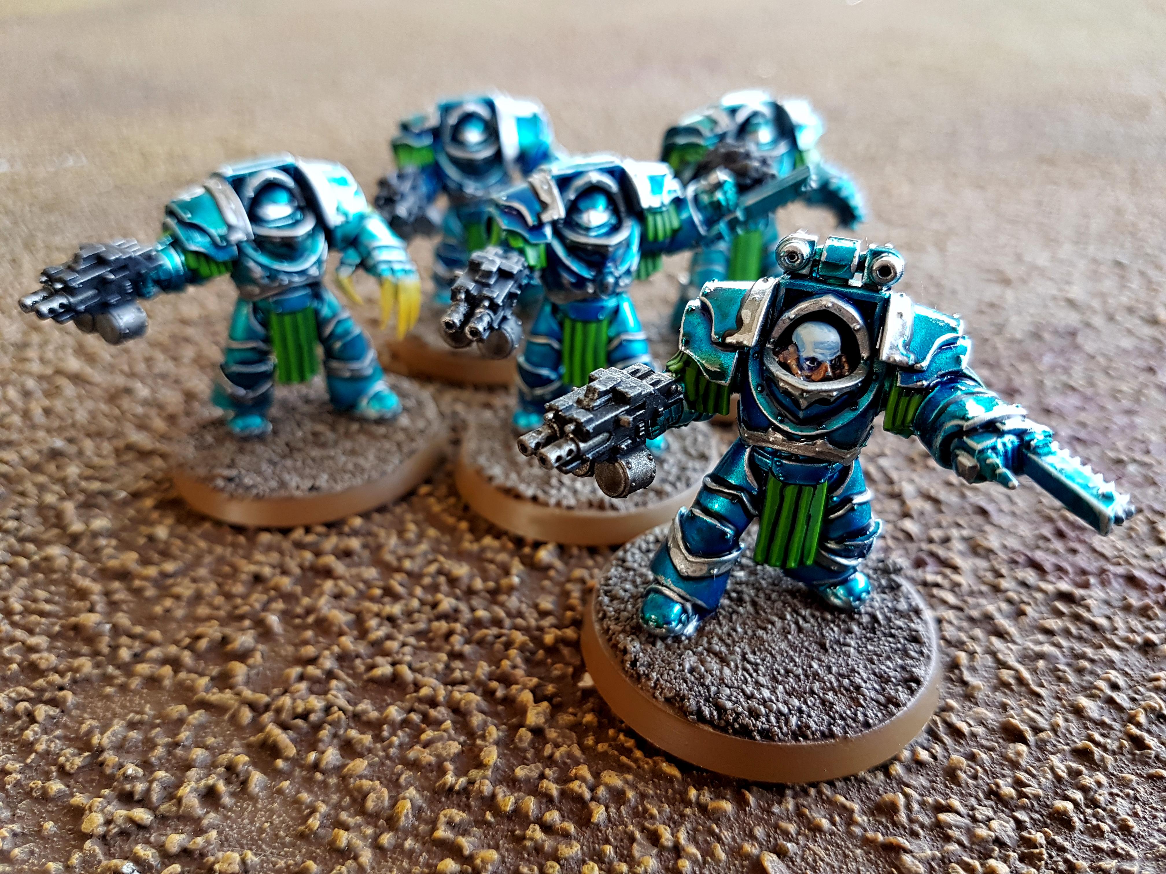 30k, Alpha Legion, Cataphractii Terminators, Chaos, Horus Heresy, Legion, Metallic, Space Marines