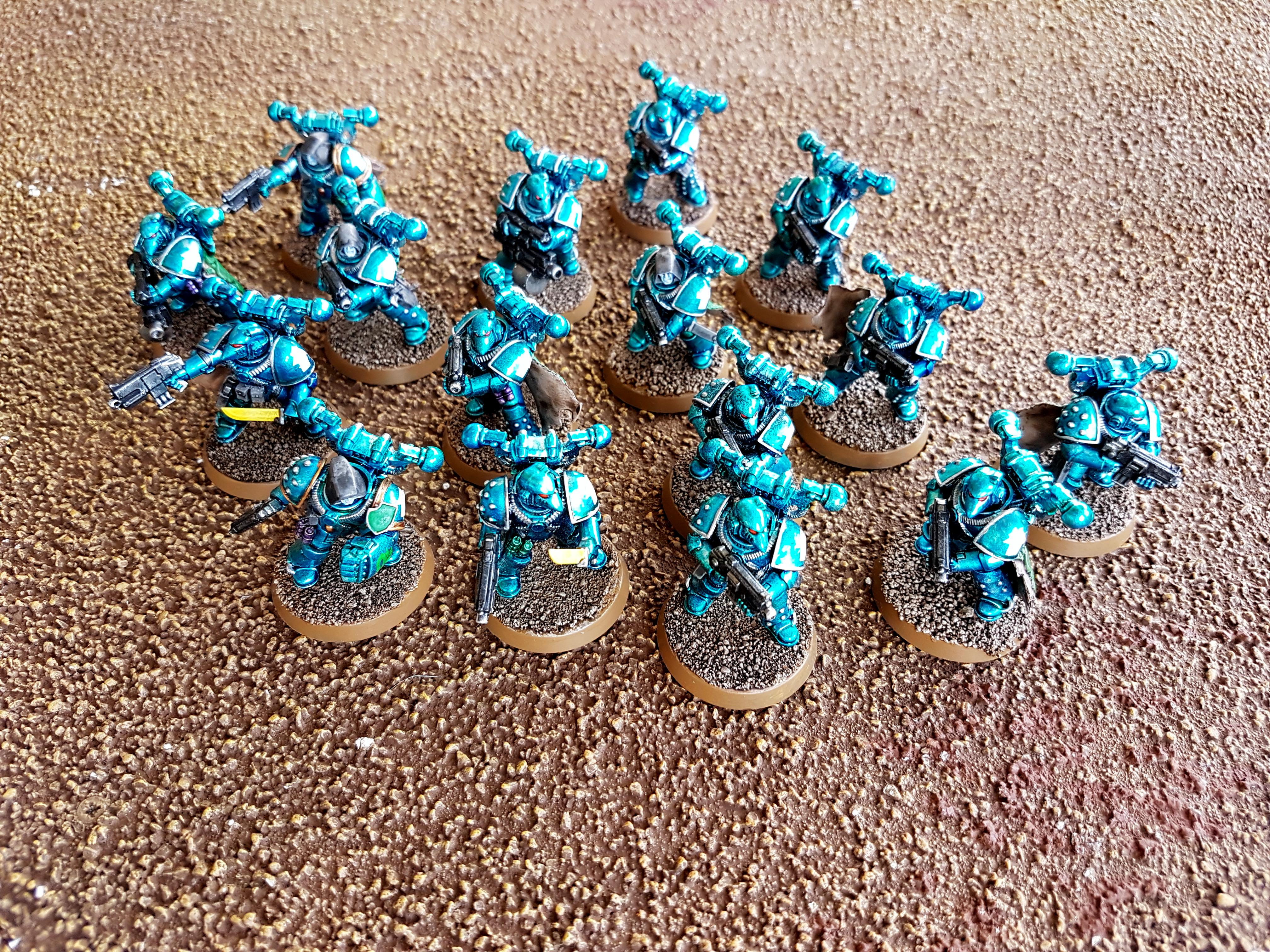 30k, Alpha Legion, Chaos, Horus Heresy, Legion, Metallic, Space Marines