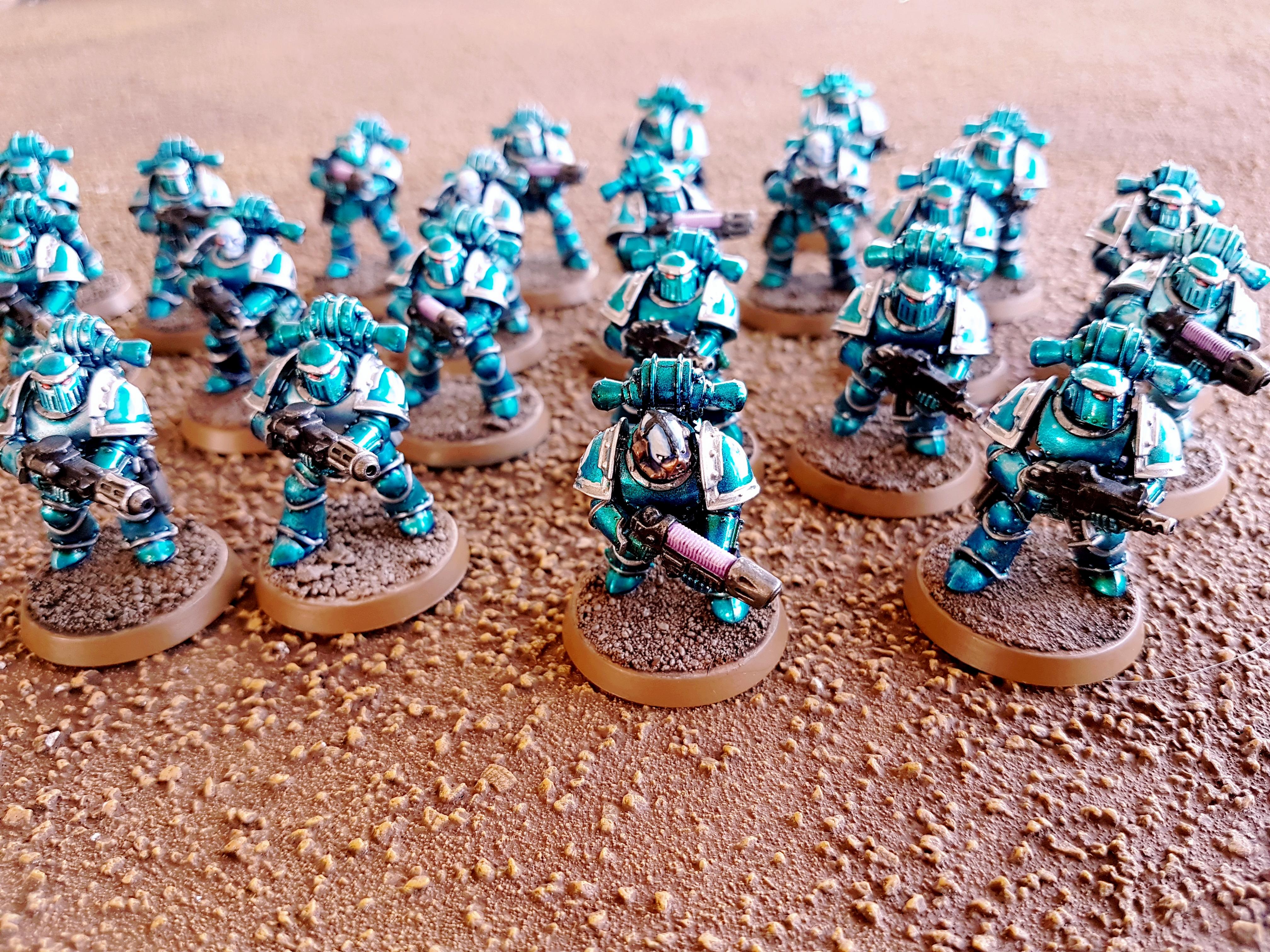 30k, Alpha Legion, Chaos, Horus Heresy, Legion, Metallic, Space Marines