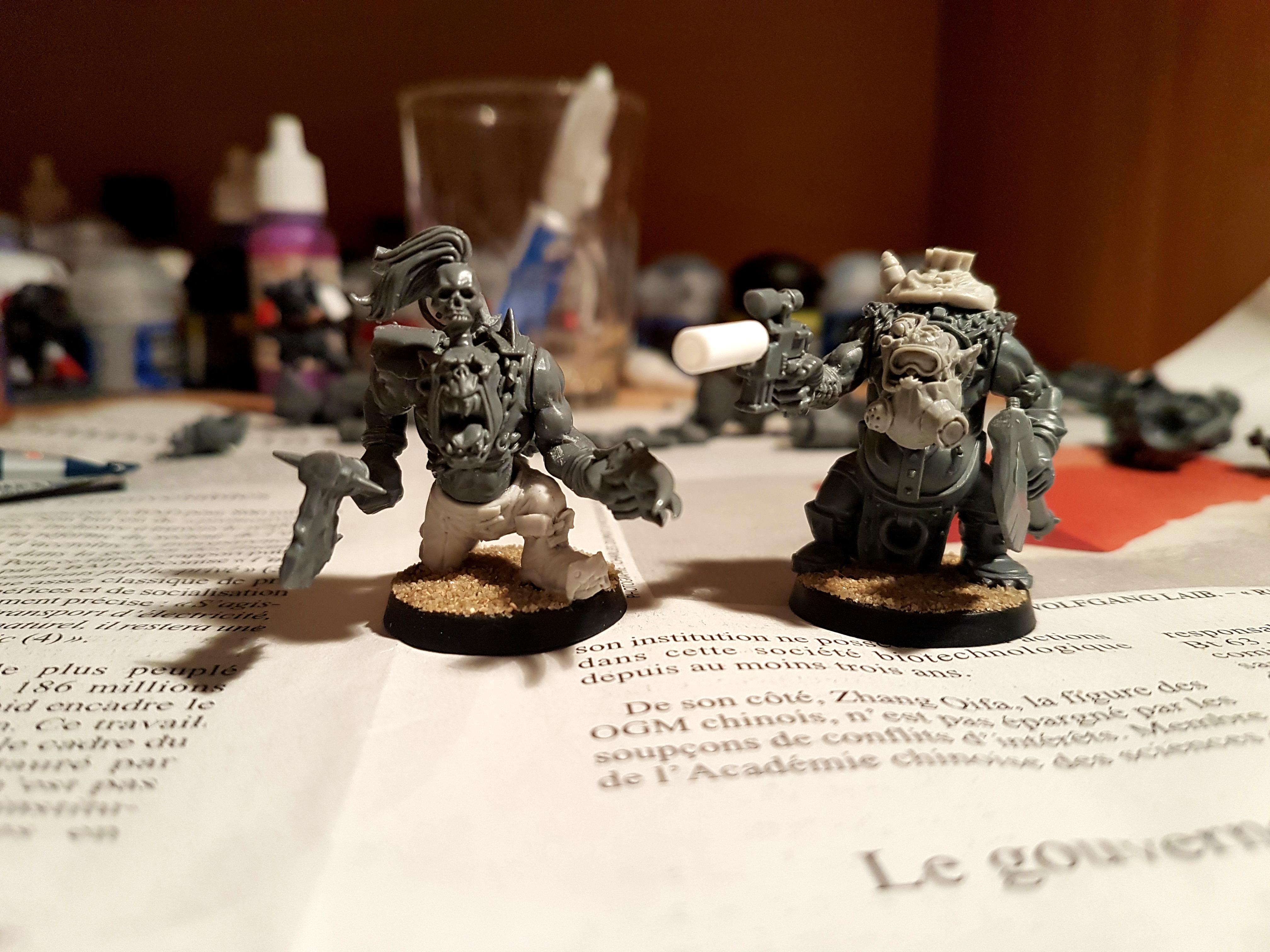 Kommandos, Orks, Graz Da Hunta and Nogr Half-Nob