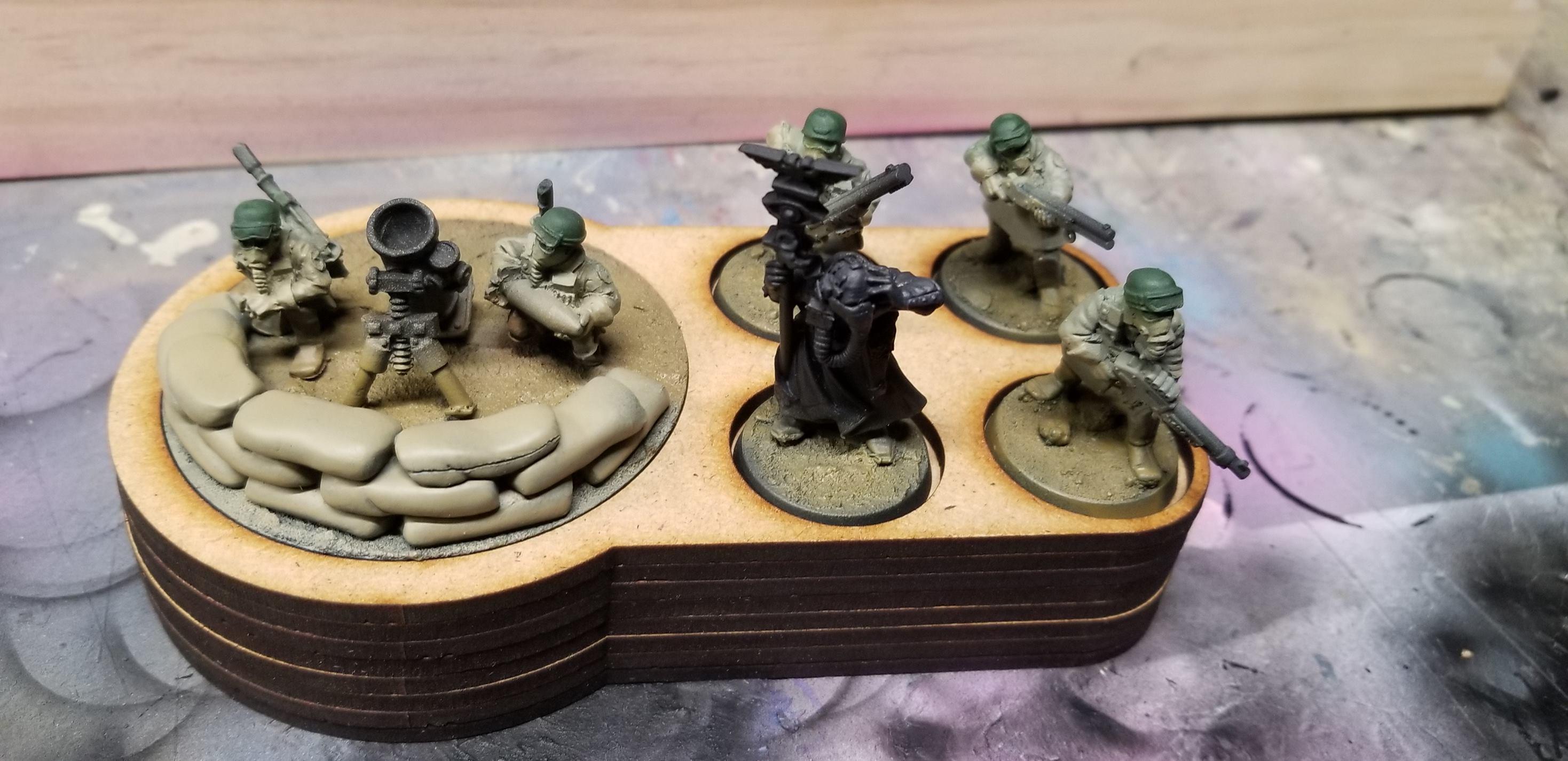Mdf, Movement Tray, Nightmare Faction Studio - Command Squad Base