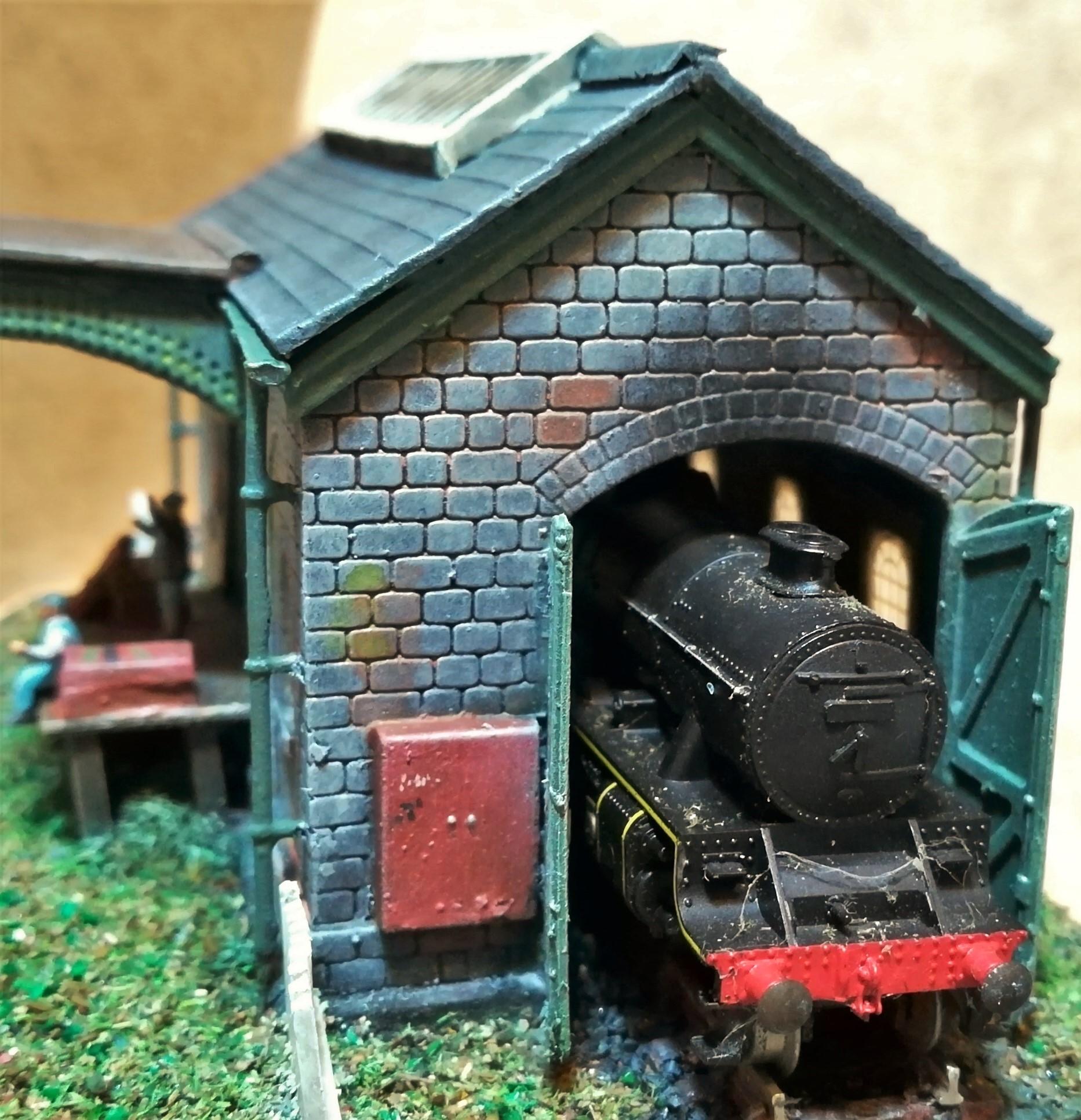 N-gauge train shed