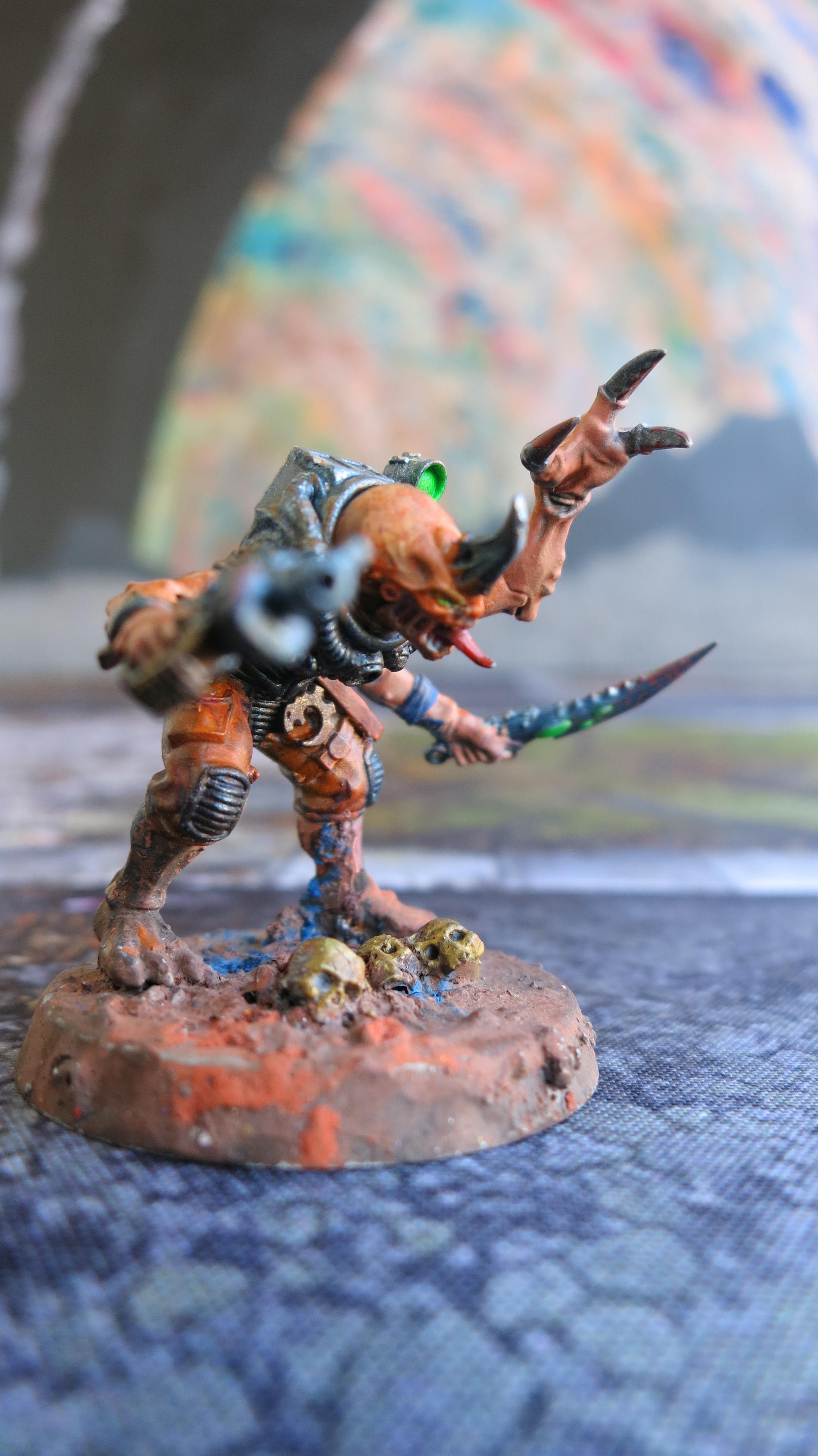 Acolyte Hybrid, Autopistol, Blasting Charge, Cultist Knife, Genestealer Cult, Rending Claw