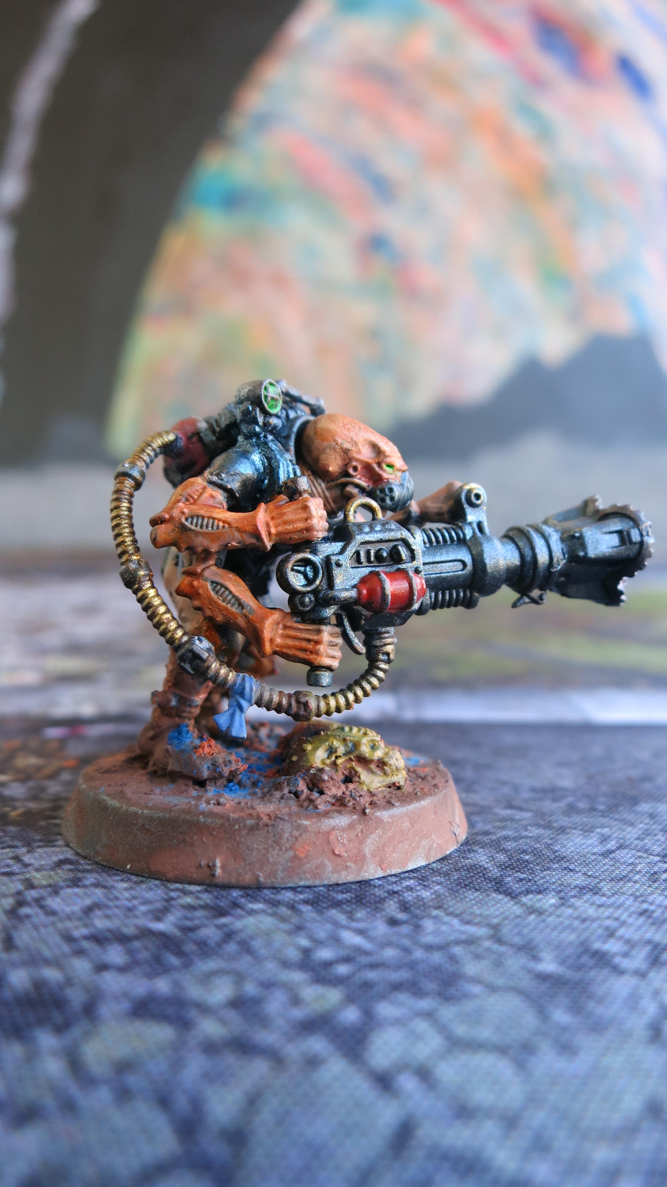 Acolyte Fighter, Acolyte Hybrid, Genestealer Cult, Heavy Rock Drill