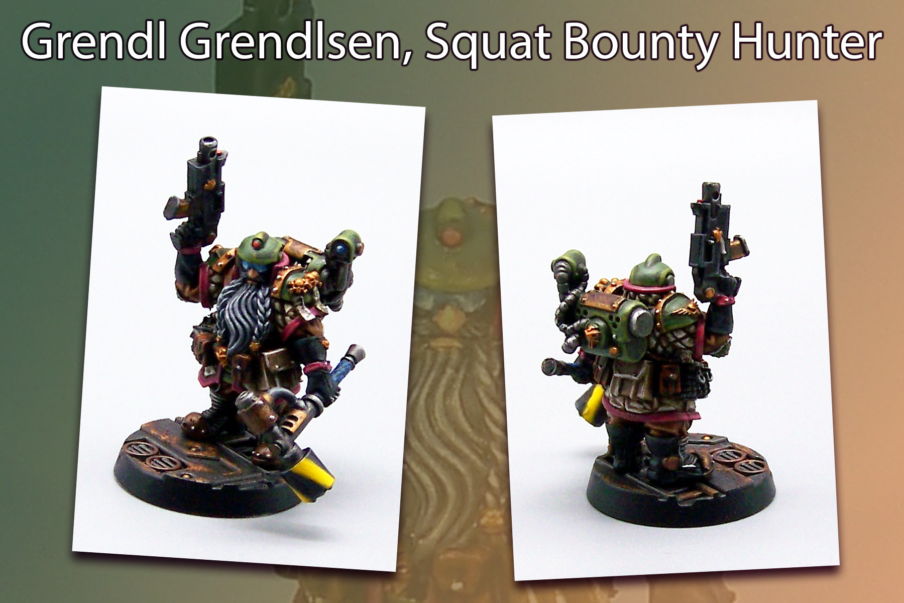 Bounty Hunter, Grendl Grendlsen, Hired Gun, Necromunda, Squats, Warhammer 40,000