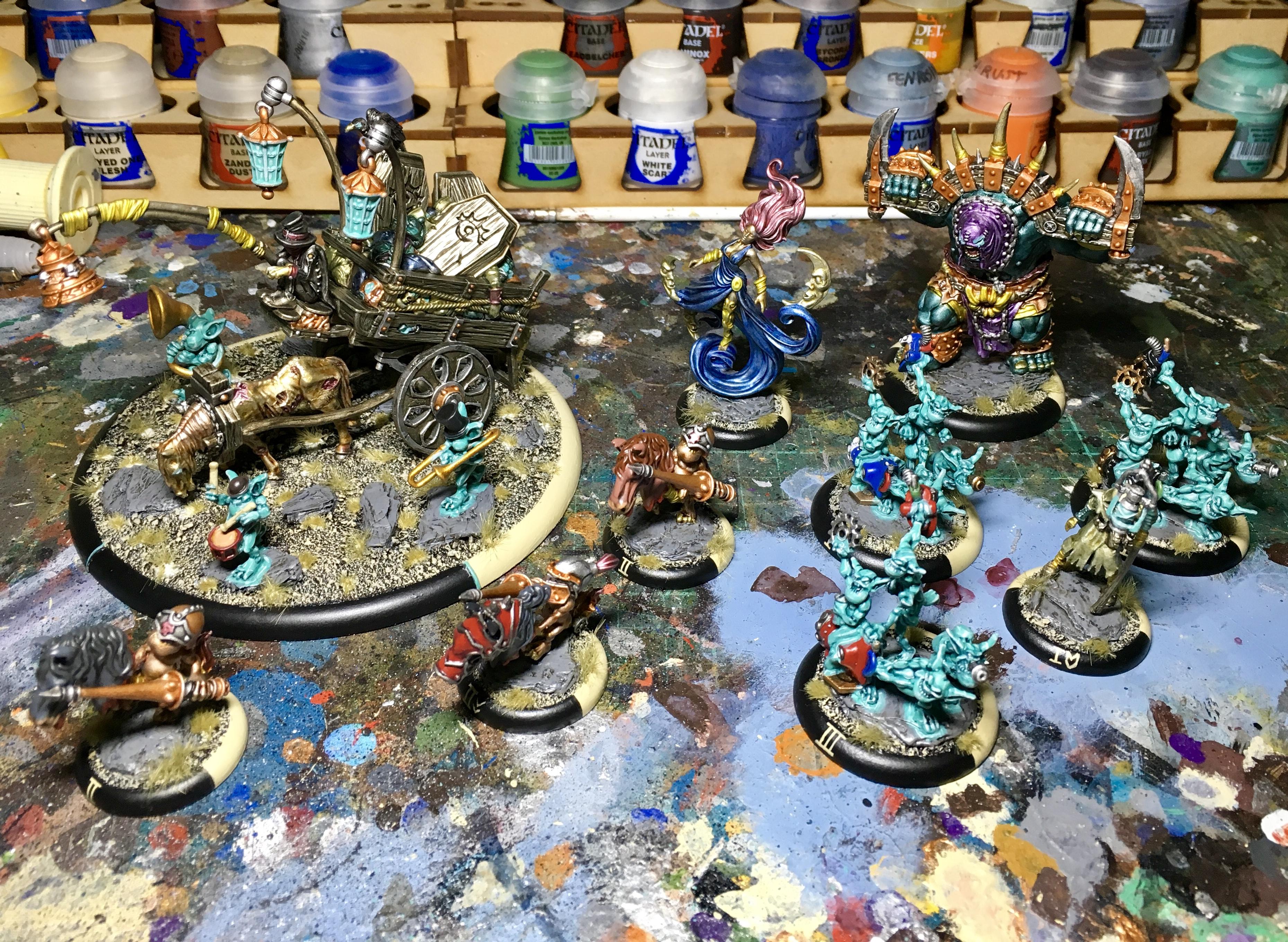 Gremlin Swarms, Grymkin, Hordes, Warmachine, Wash
