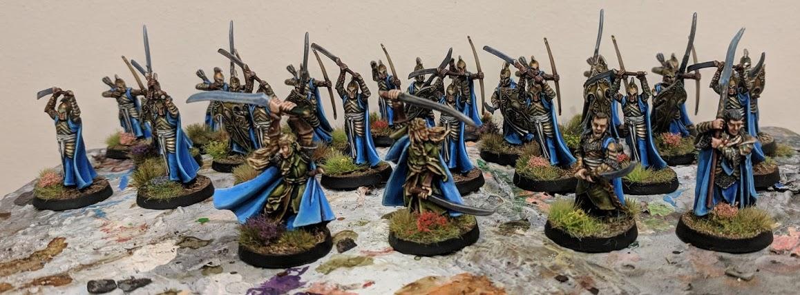 Infantry, Elrond, Gil-Galad and Ellahad/Elrohir
