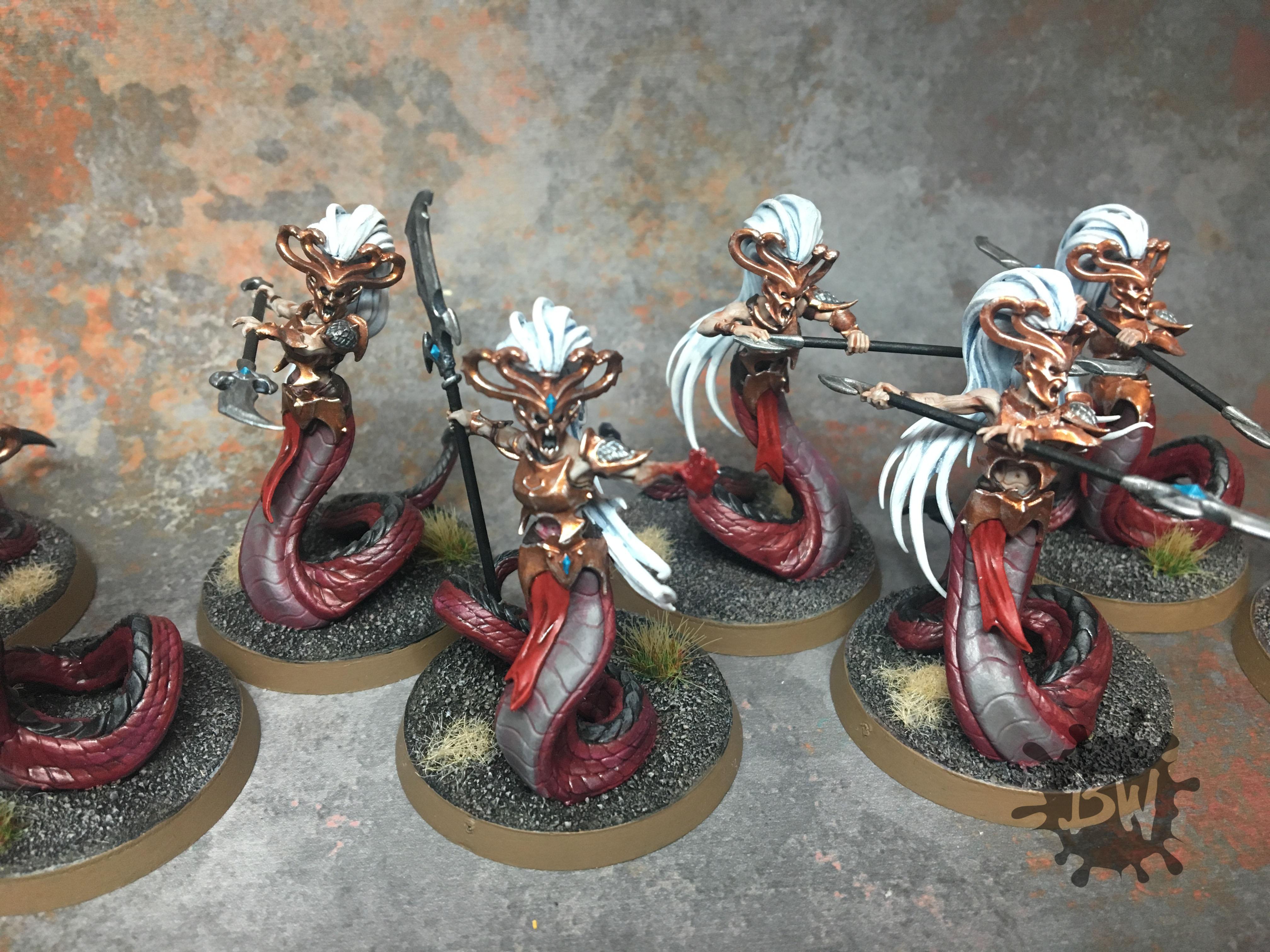 Age Of Sigmar, Bw, Commission, Daughters Of Khaine, Games Workshop, Melusai Blood Sisters, Order, Painting, Warhammer Fantasy