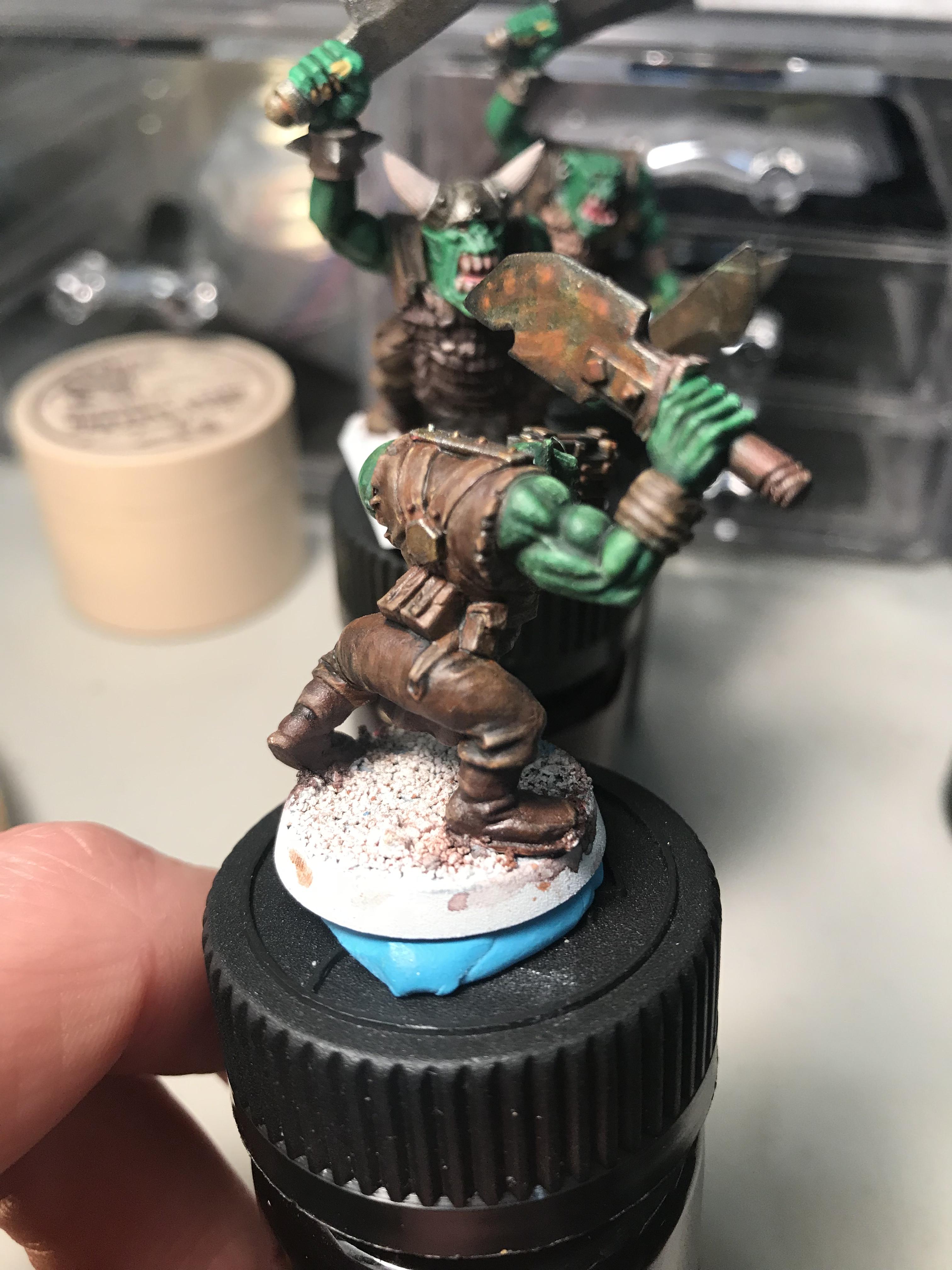 40k Ork with rust effect