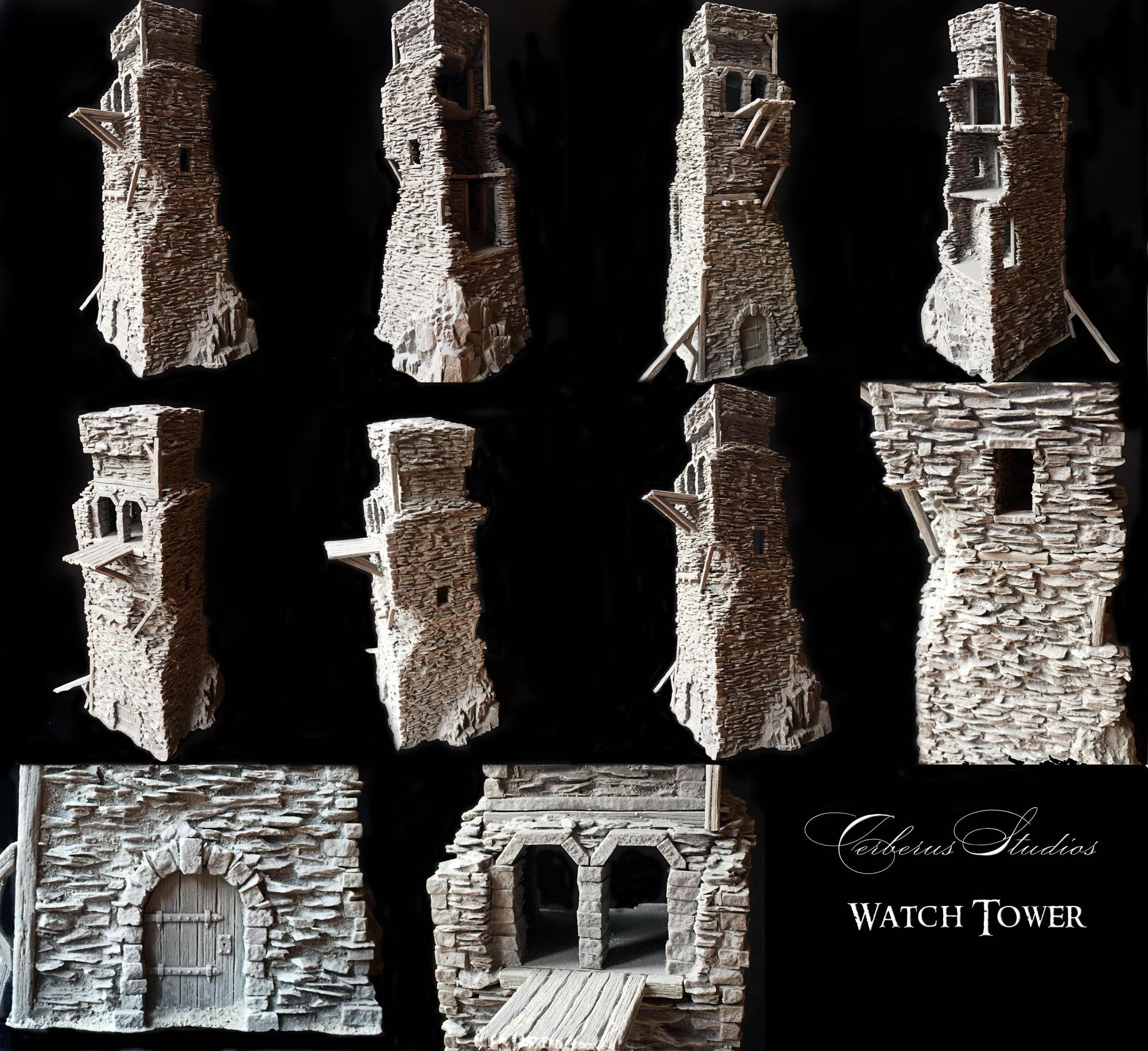 Ruins, Stone, Terrain, Tower, Warhammer Fantasy, Wood