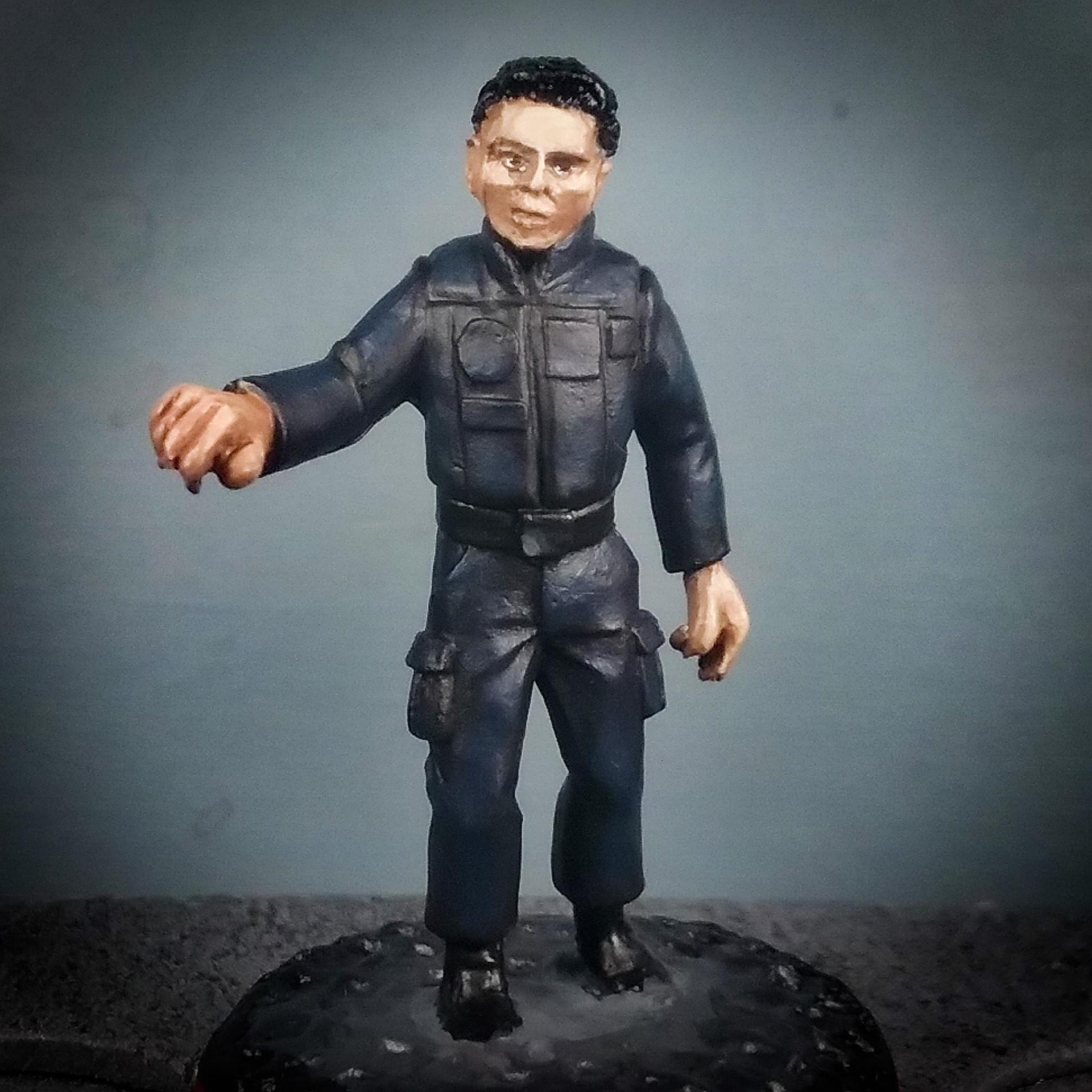 28mm Battlestar Galactica Miniatures, Ainsty Castings, Battlestar Galactica, Battlestar Galactica Miniatures, Bsg, Felix Gaeta, Felix Gaeta 28mm Miniature, Victory Force Miniatures