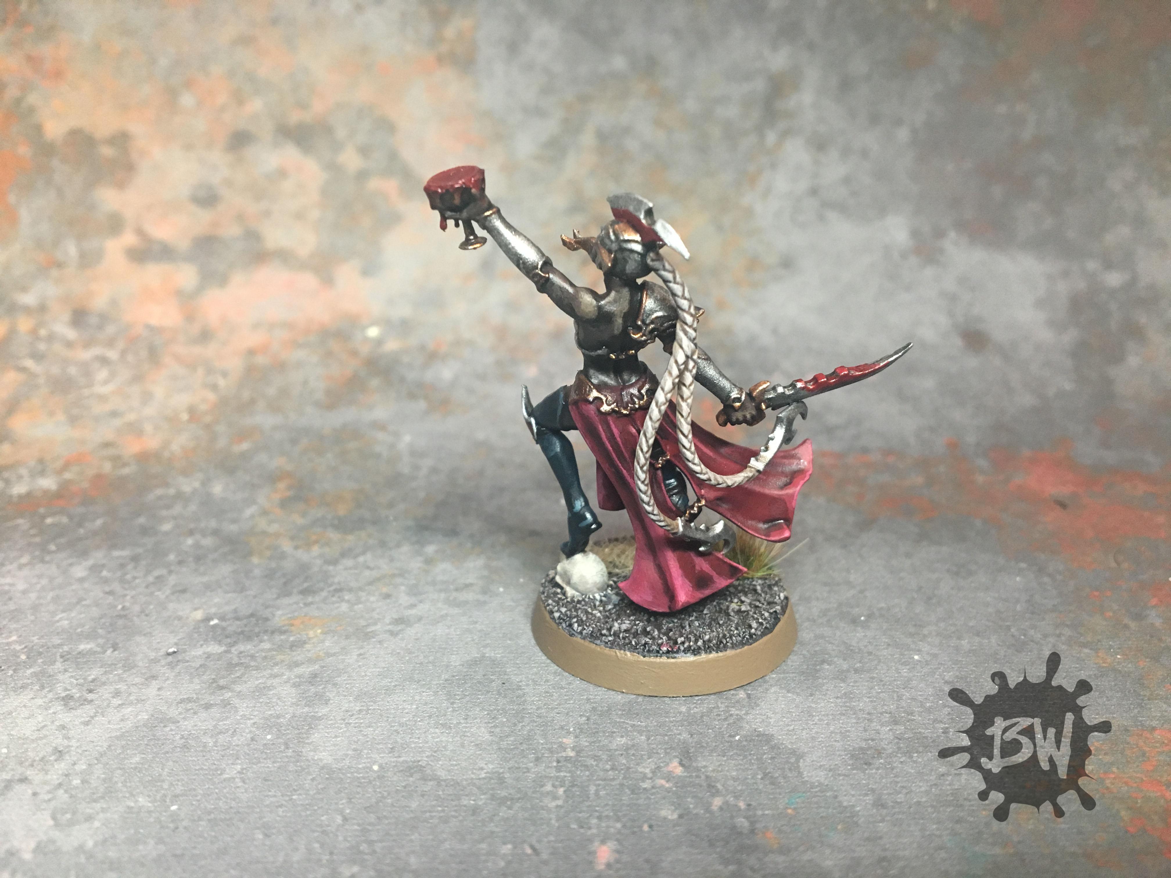 Age Of Sigmar, Bw, Commission, Daughters Of Khaine, Games Workshop, Hag Queen, Order, Painting, Warhammer Fantasy