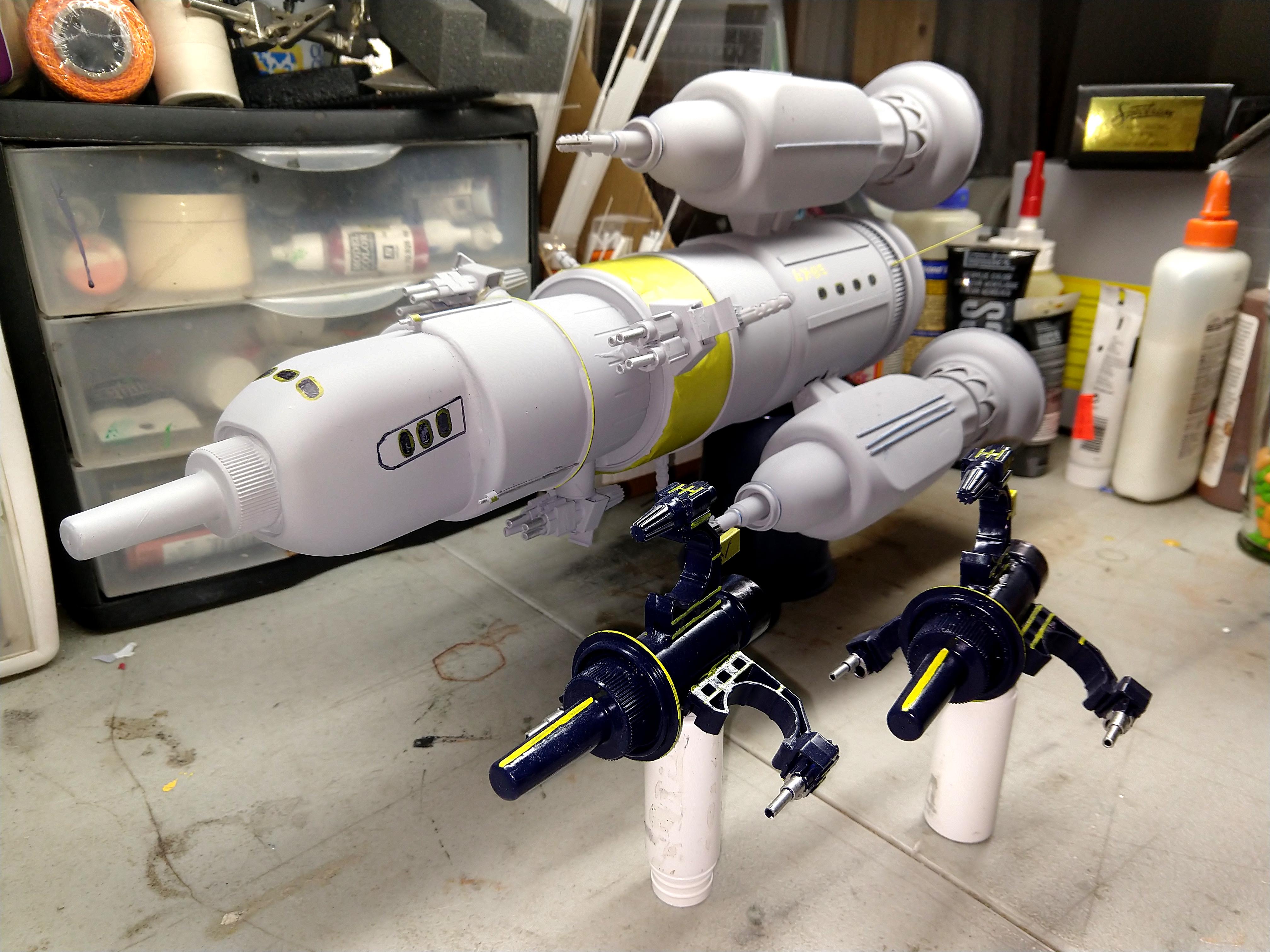 Loer Contest, Retro, Scratch Build, Spaceship, Starship