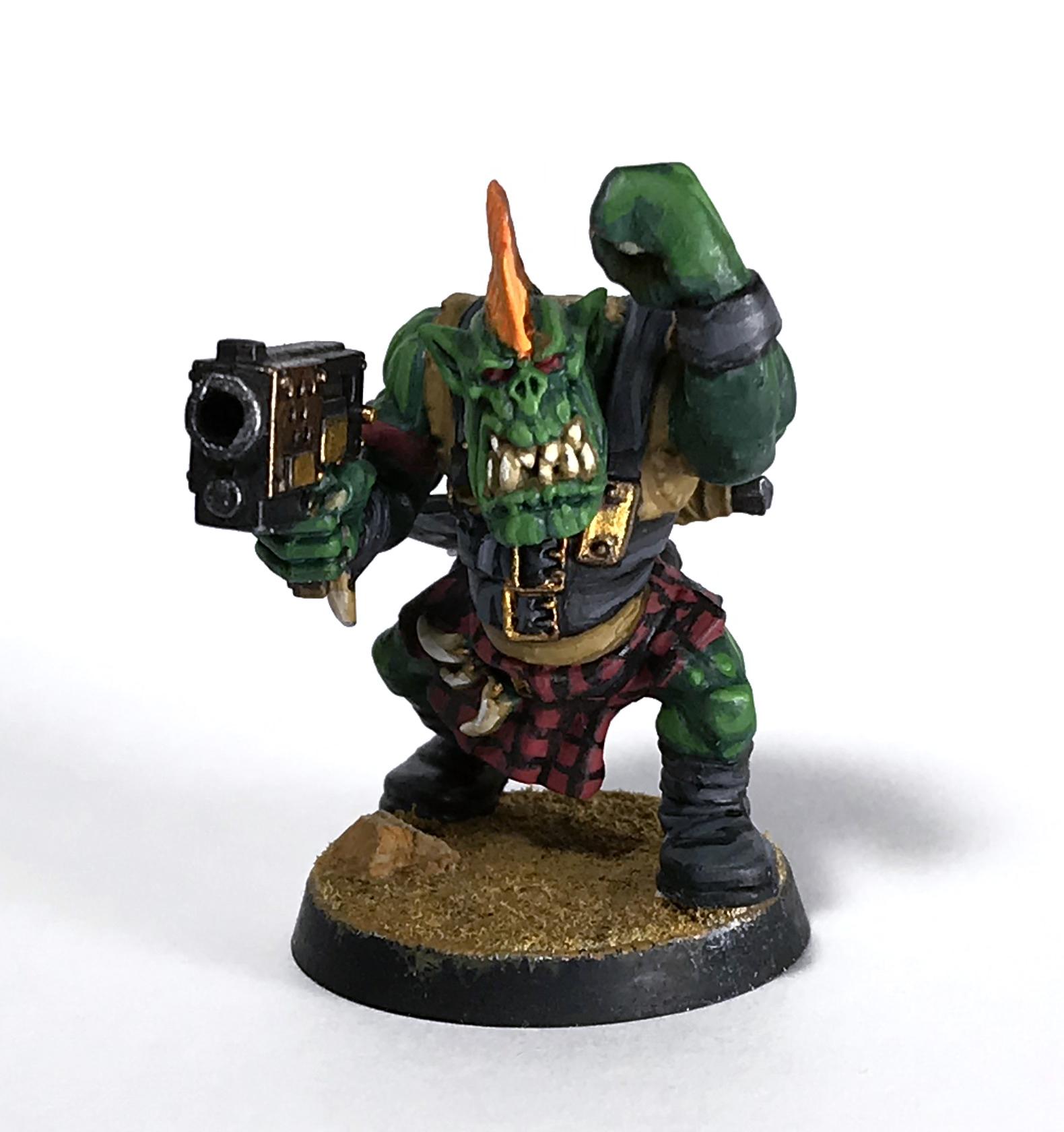 Conversion, Freeboota, Freebooter, Greenstuff, Kilt, Mohawk, Orks, Pirate, Slugga Boy, Warhammer 40,000