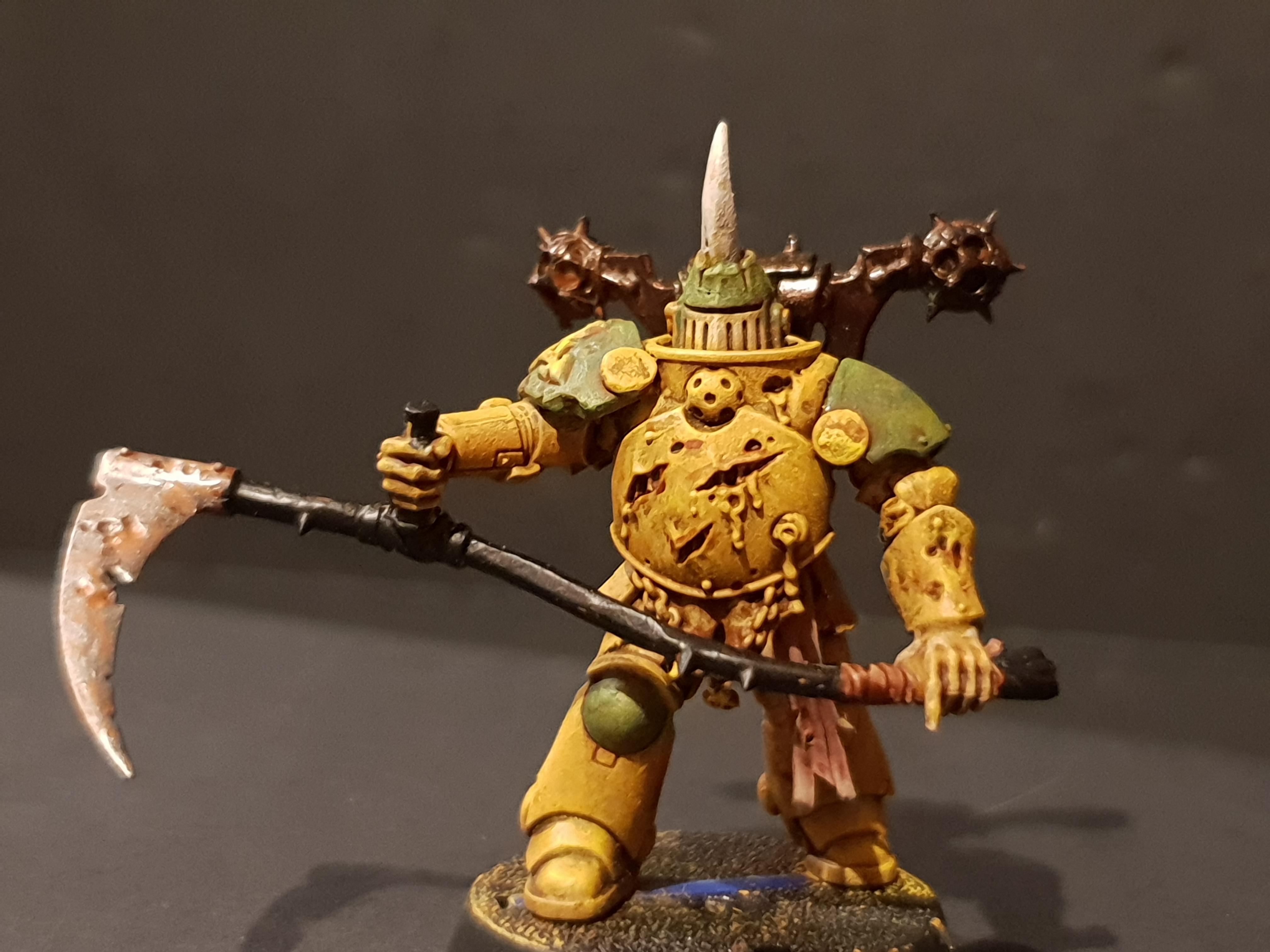 Chaos, Chaos Space Marines, Conversion, Nurgle, Painting Progress, Warhammer 40,000, Work In Progress