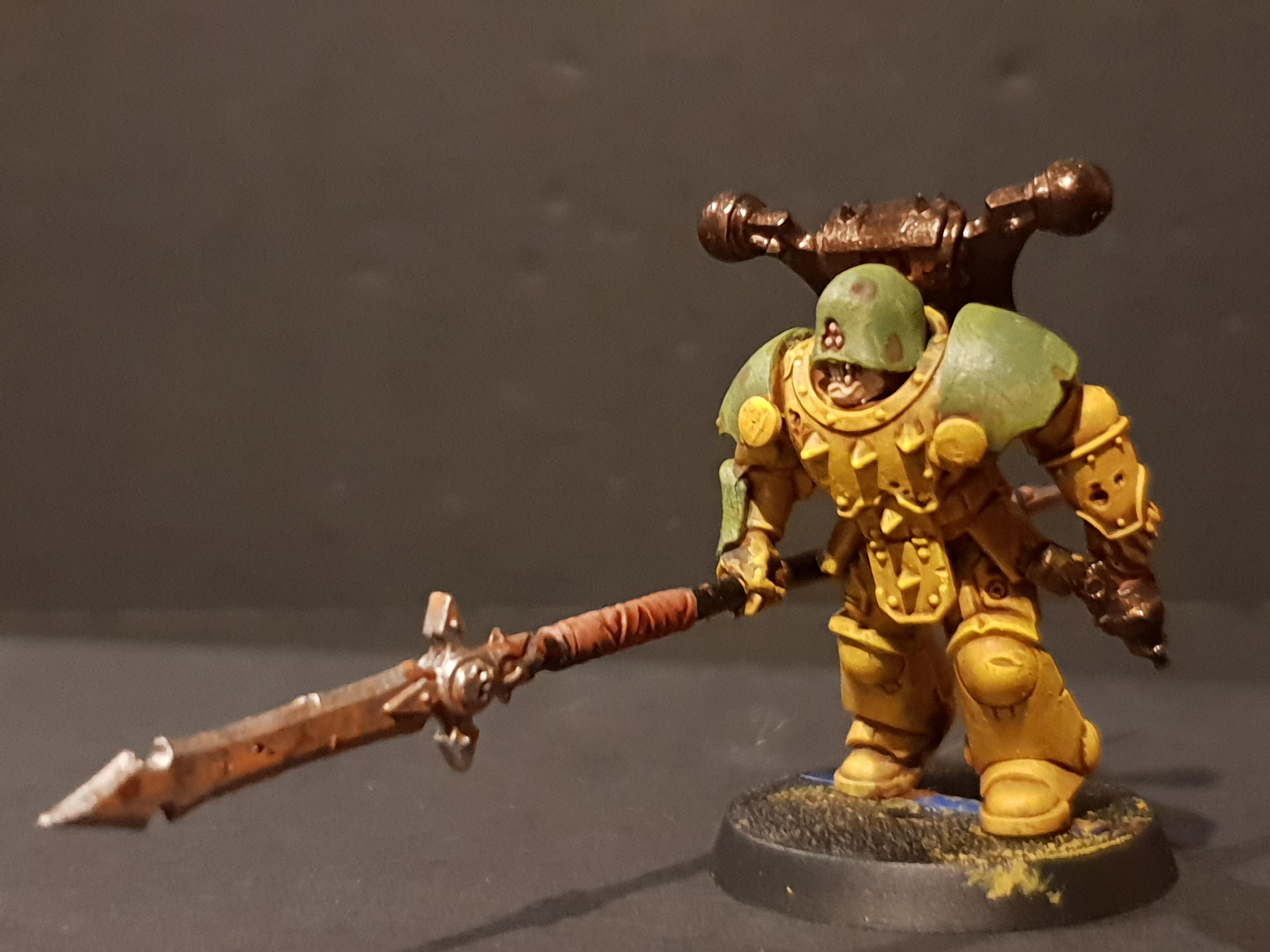 Chaos, Chaos Space Marines, Conversion, Nurgle, Painting Progress, Warhammer 40,000, Work In Progress