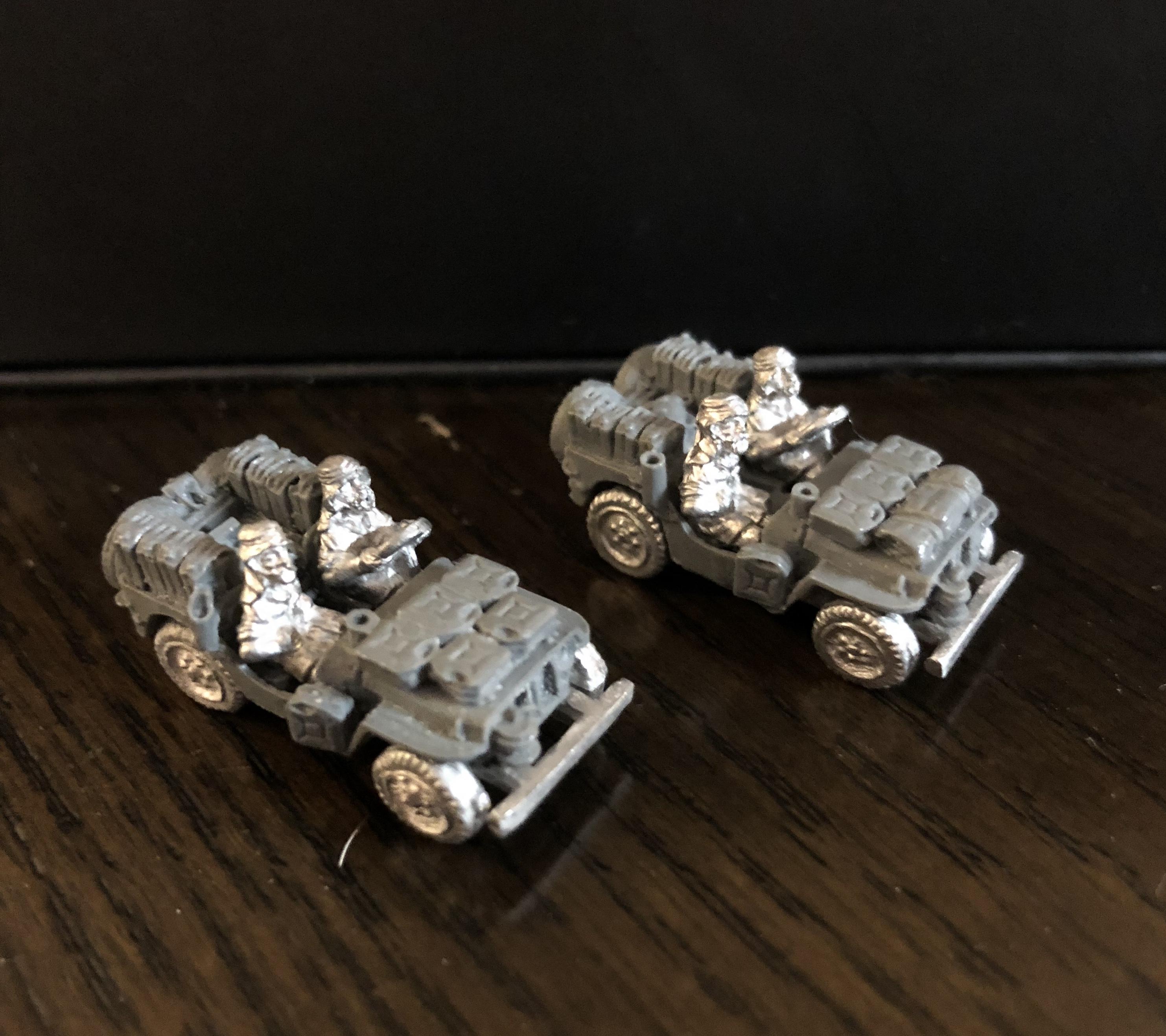 Flames of War WIP LRDG/SAS Trucks