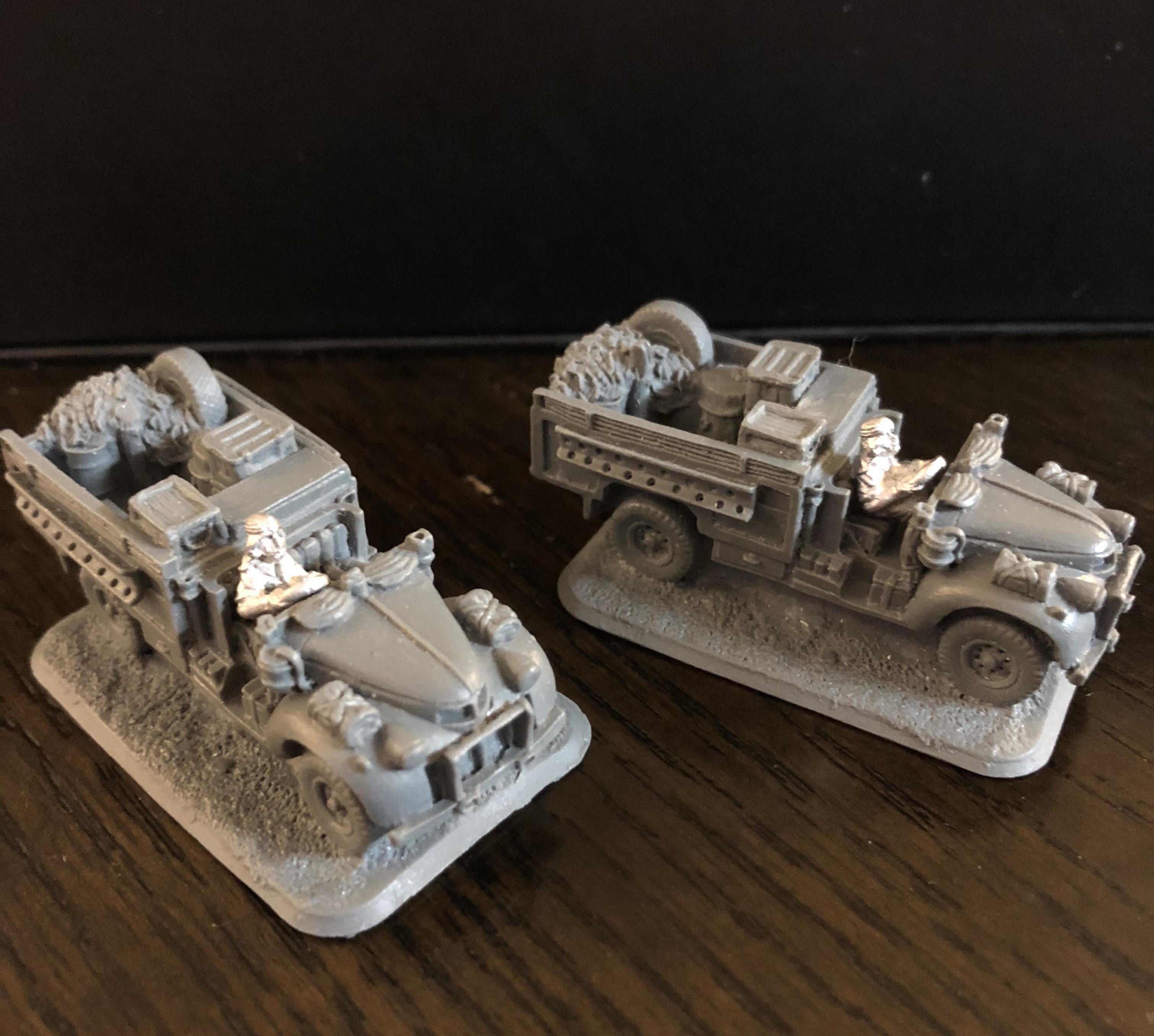 Flames of War WIP LRDG/SAS Jeeps