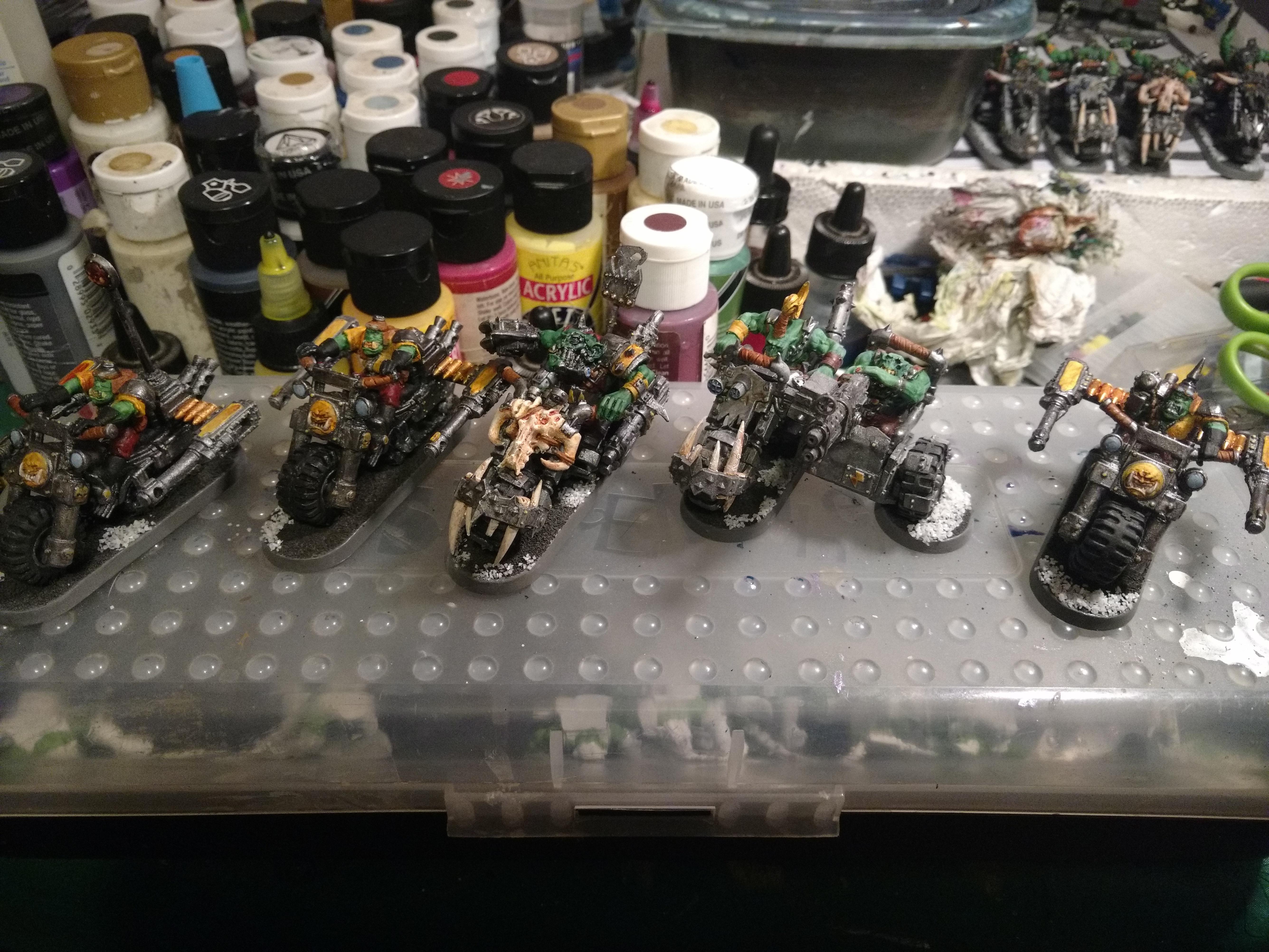 Ork Bikers complete