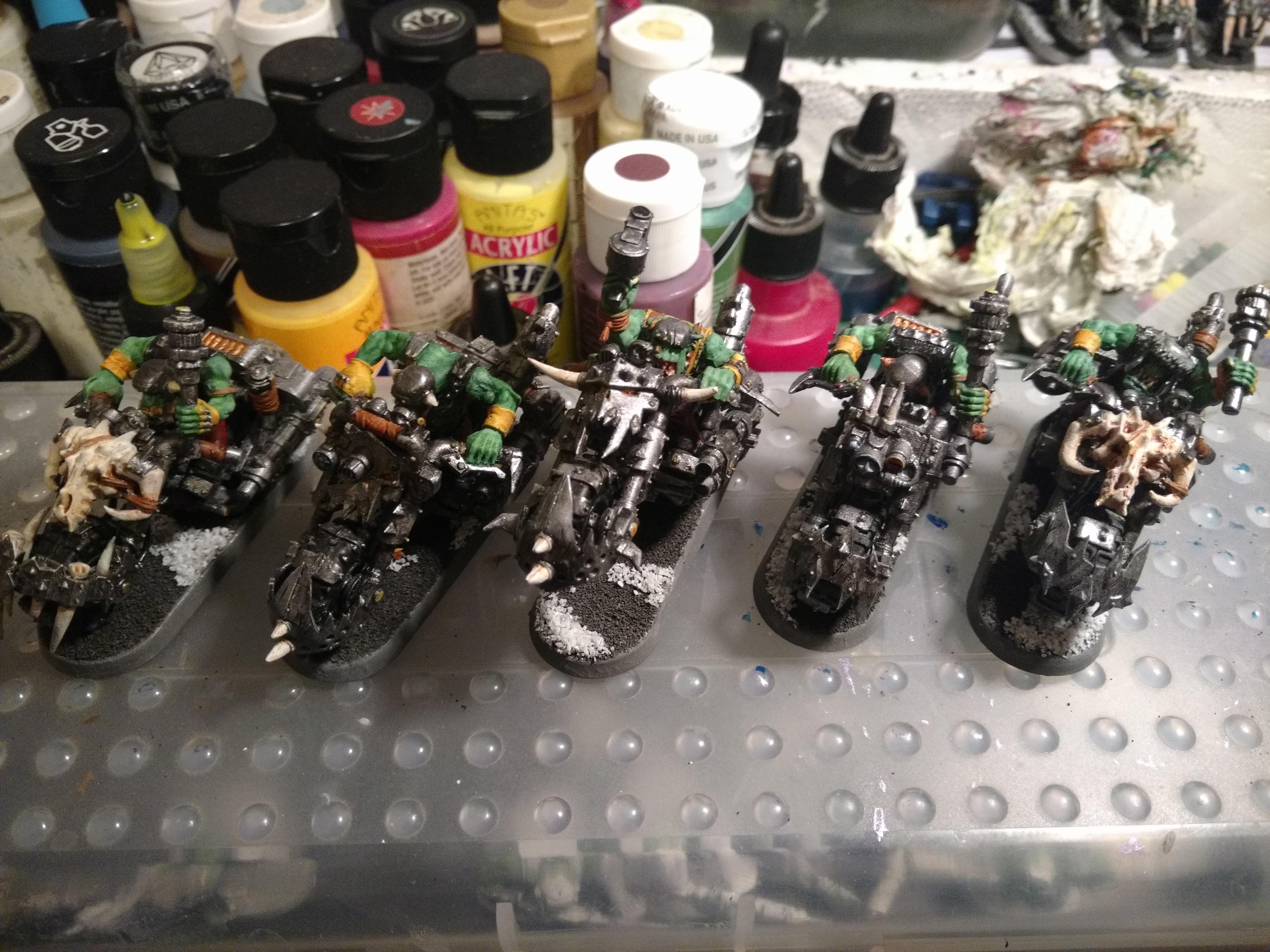 Ork Bikers complete 2