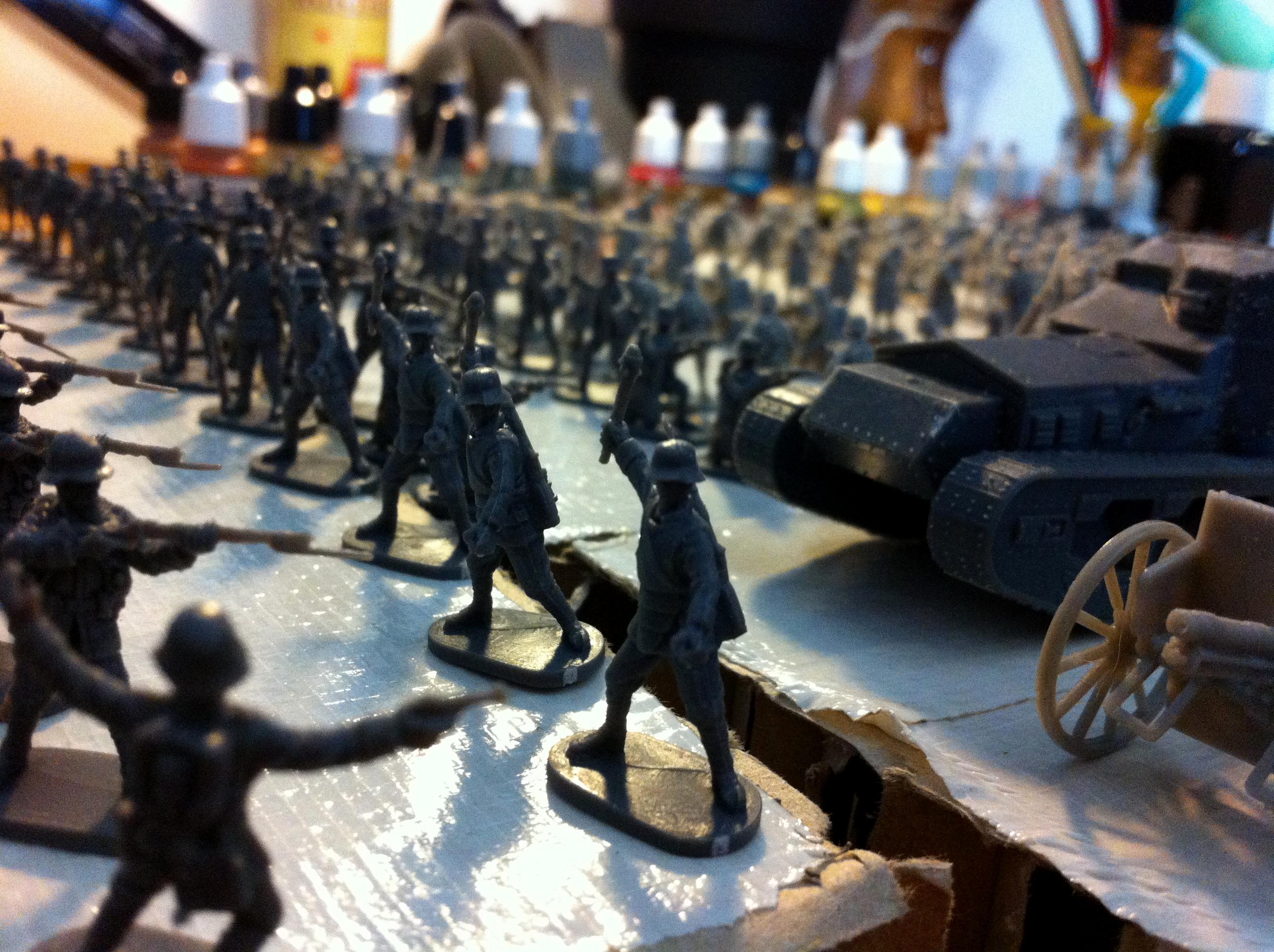 British Artillery, British Infantry, Caesar Miniatures, Ehmar, Figures, French Infantry, German Artillery, German Infantry, Unpainted, Whippet Mka, Wwi, Wwi Diorama