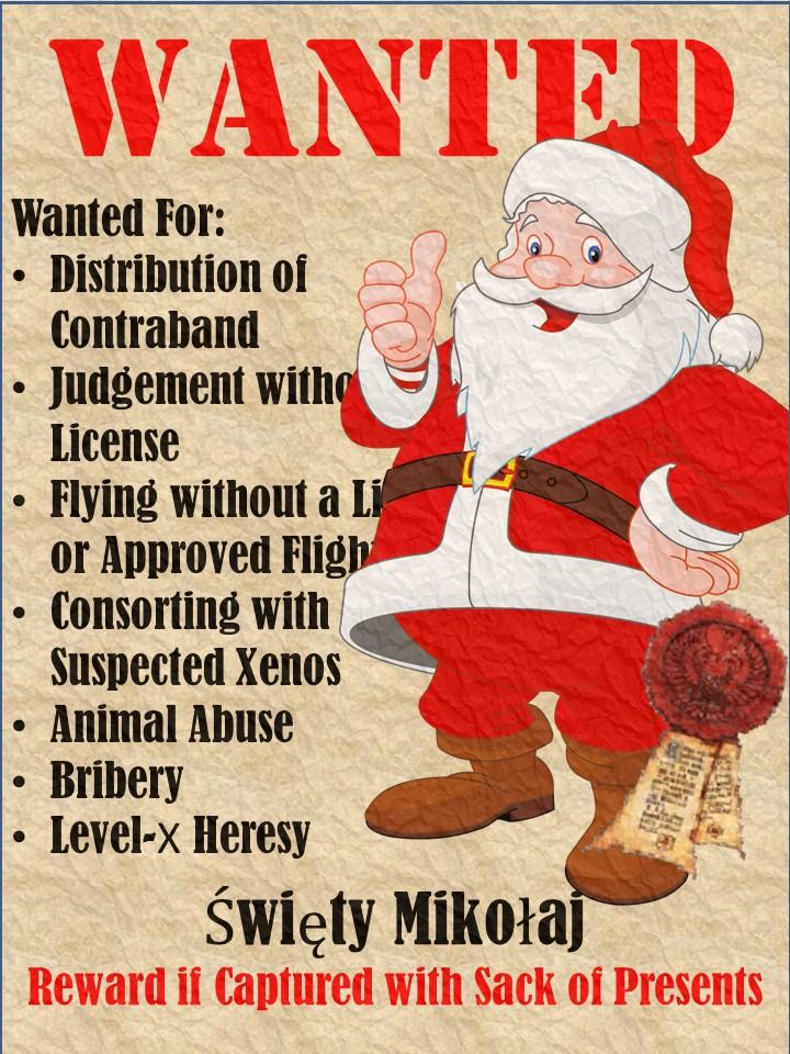 Adeptus Arbites, Humor, Santa Claus
