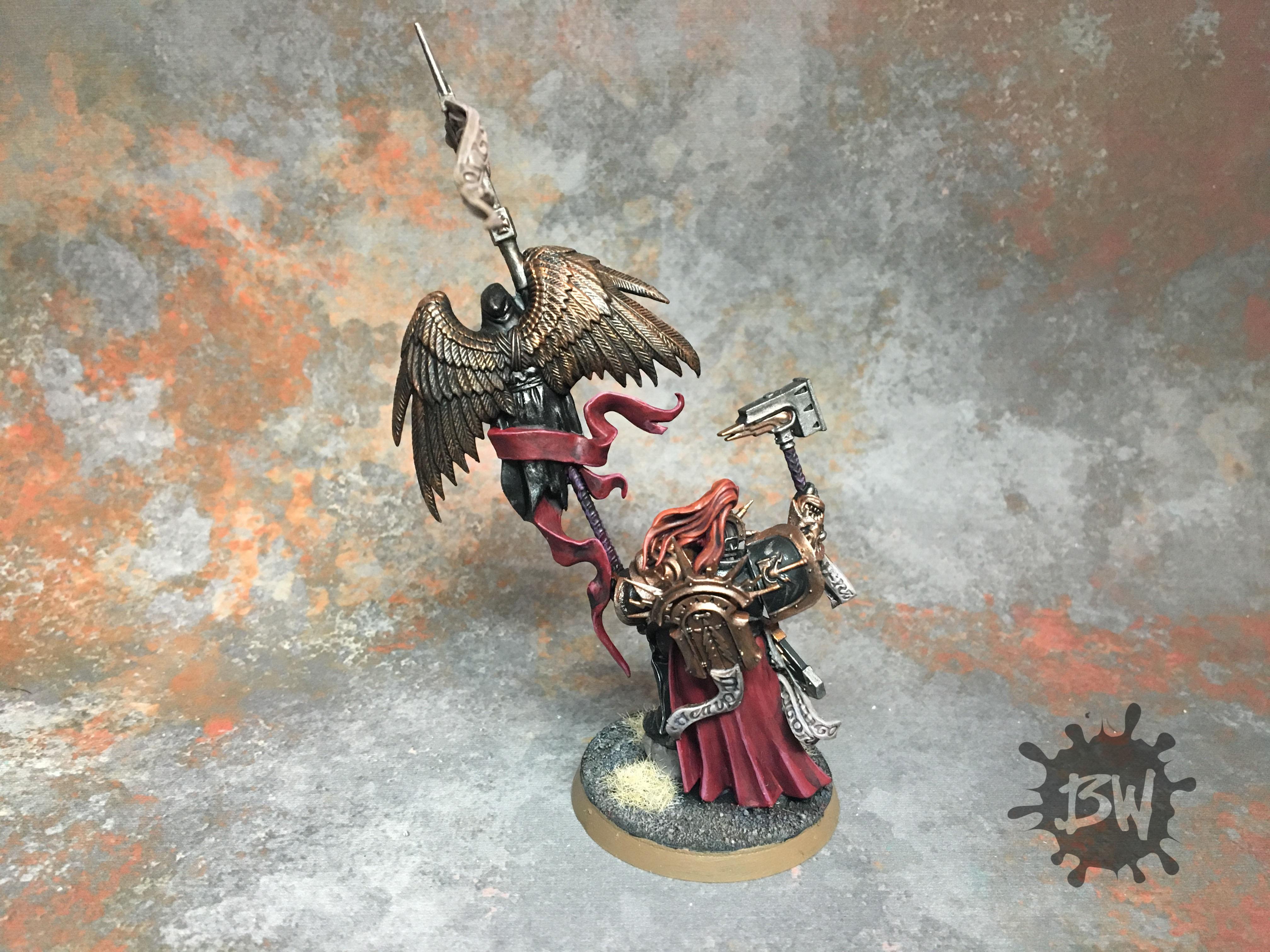 Age Of Sigmar, Bw, Commission, Knight-vexillor, Order, Painting, Stormcast, Warhammer Fantasy