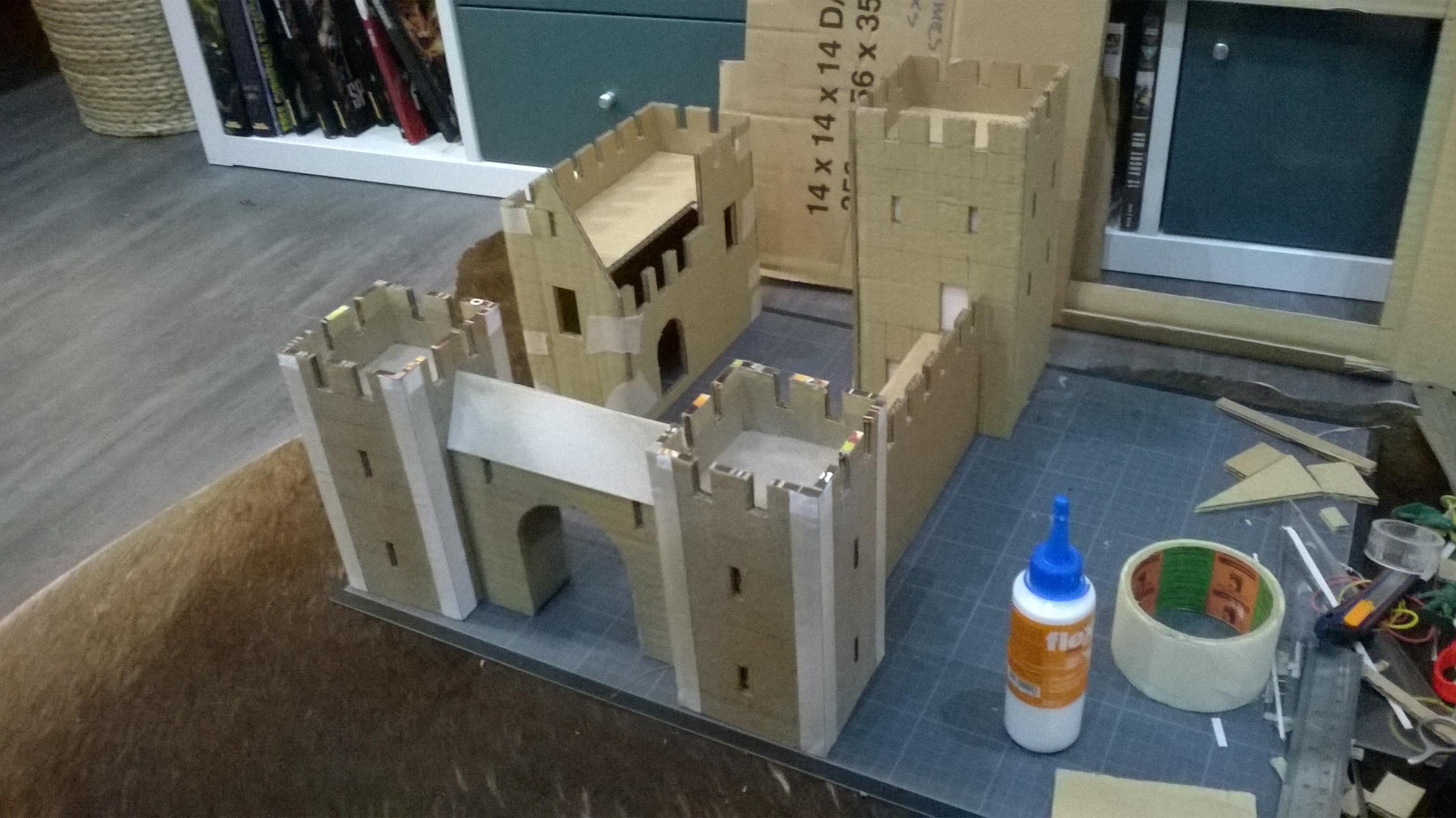 Cardboard, Castle, Paper Mache, Terrain