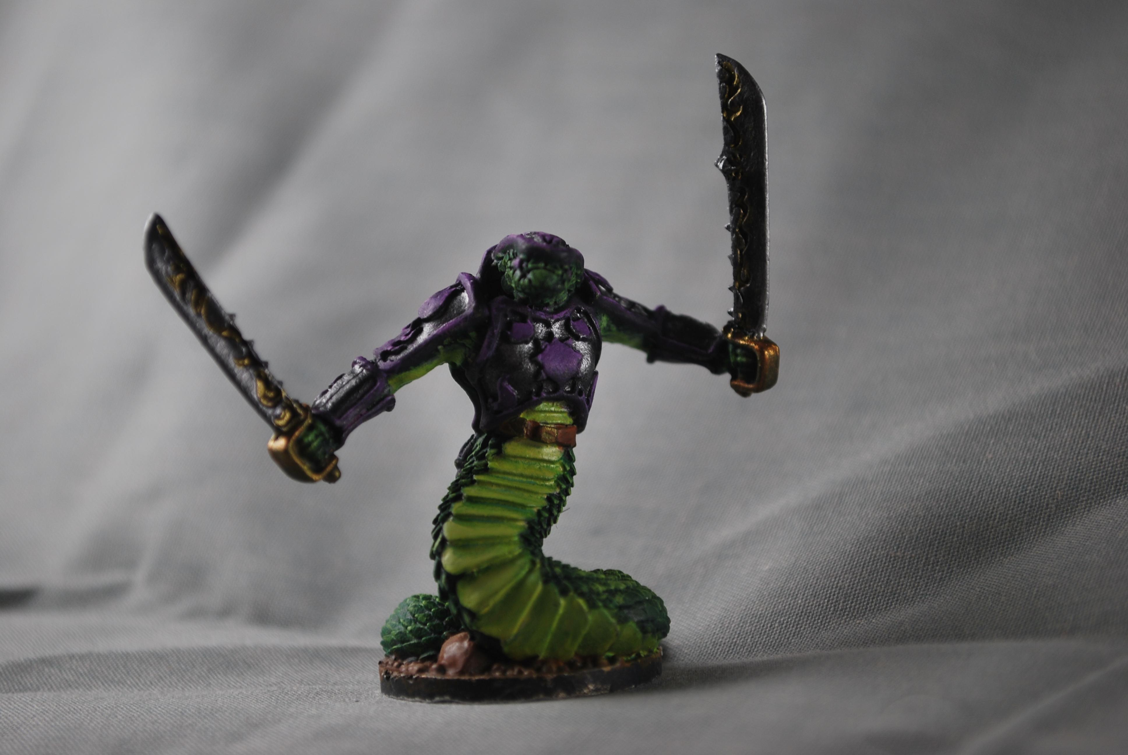 Captain, Dakka Painting Challenge 2018, Nagrada, Reaper, Reaper Miniatures, Snake, Snake Man, Two Weapons