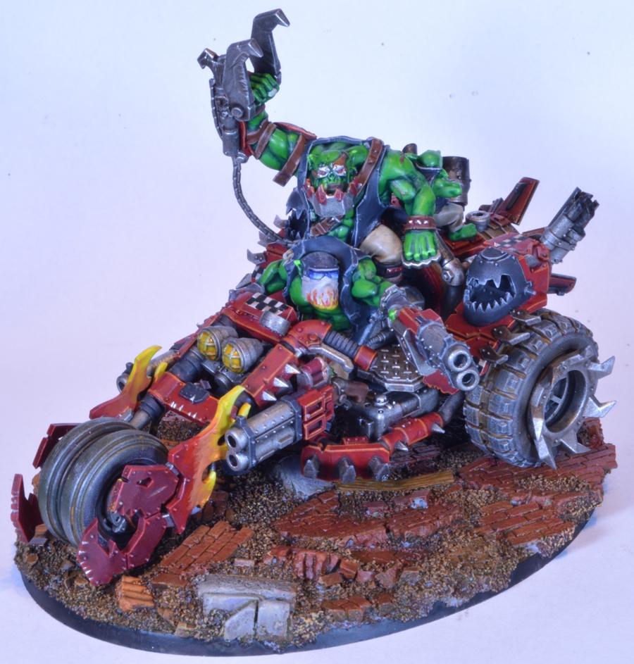 Evil Suns, Ork Deffkilla Wartrike, Orks, Warboss, Wartrike