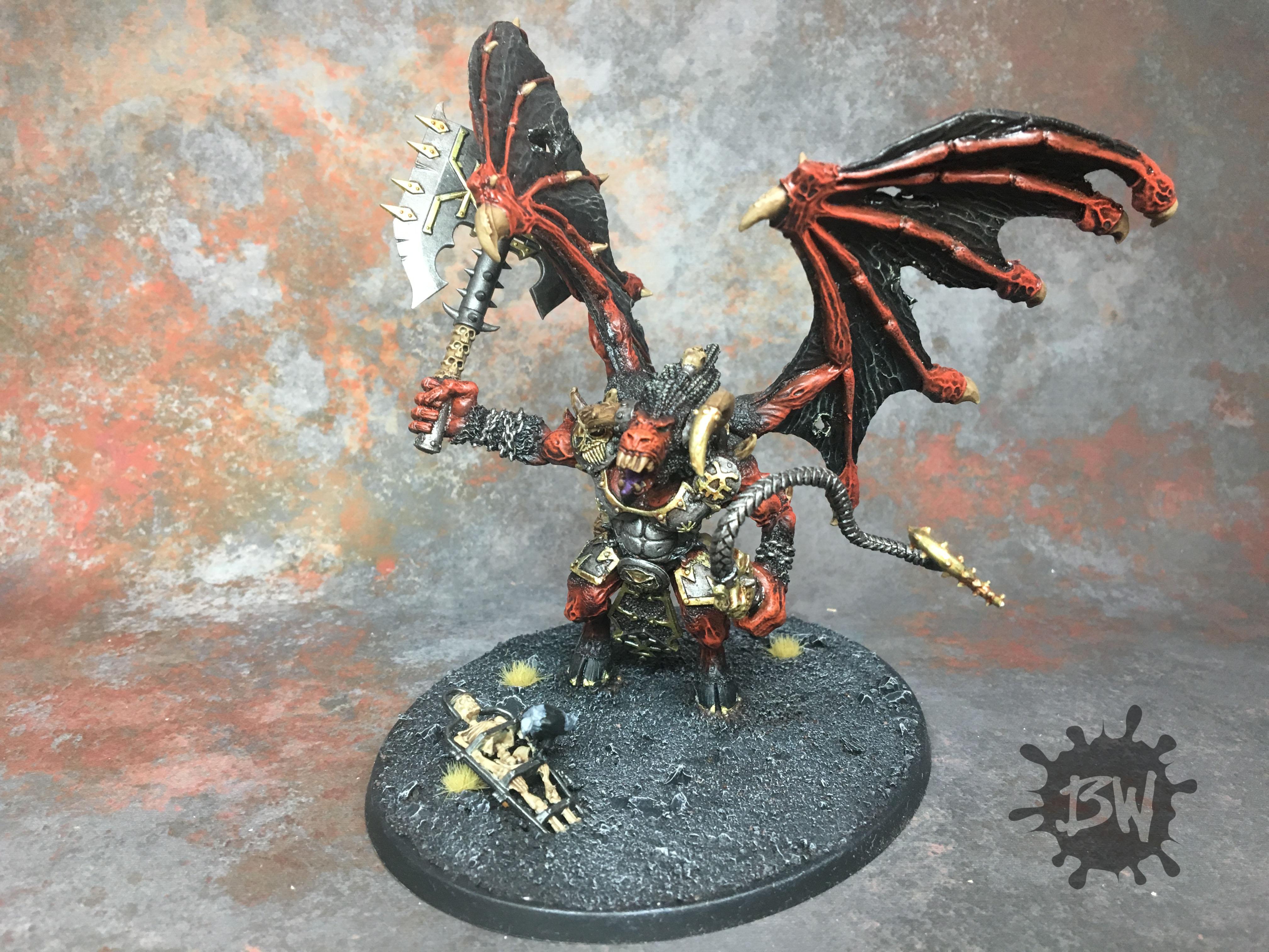 Age Of Sigmar, Bawpainting, Bloodthirster, Bloodthirster Of Unfettered Fury, Chaos, Commission, Daemons, Games Workshop, Khorne, Painting, Warhammer 40,000, Warhammer Fantasy, Wrath Of Khorne Bloodthirster