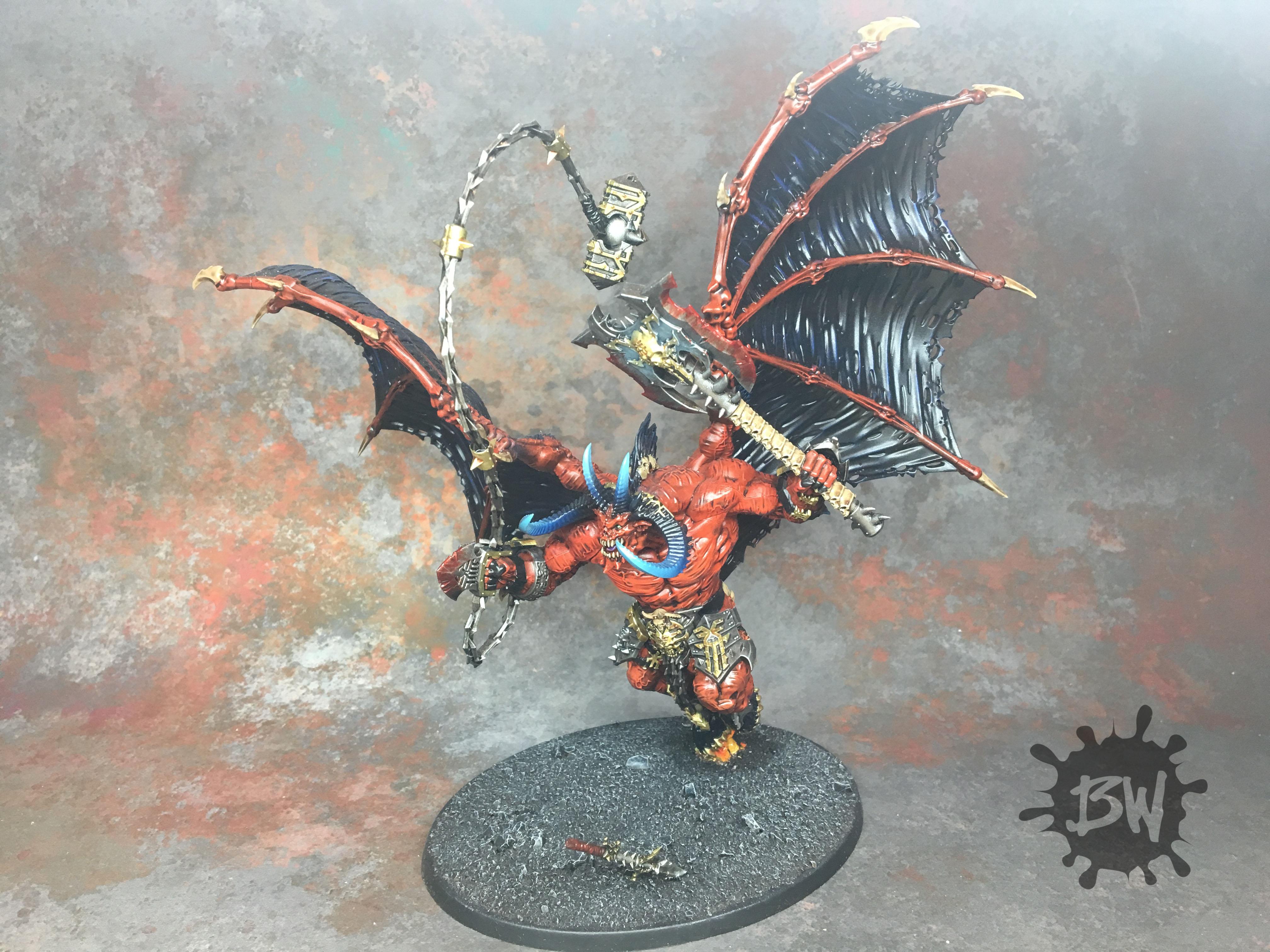 Age Of Sigmar, Bawpainting, Bloodthirster, Chaos, Commission, Daemons ...
