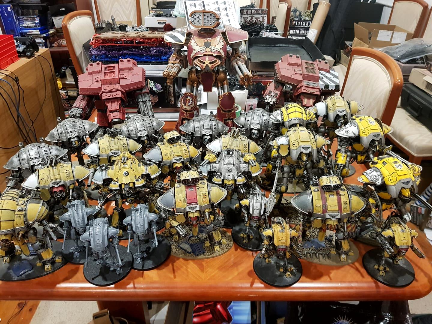 House Hawkshroud, Imperial Knights, Reaver, Titan, Warhammer 40,000, Warhound, Work In Progress