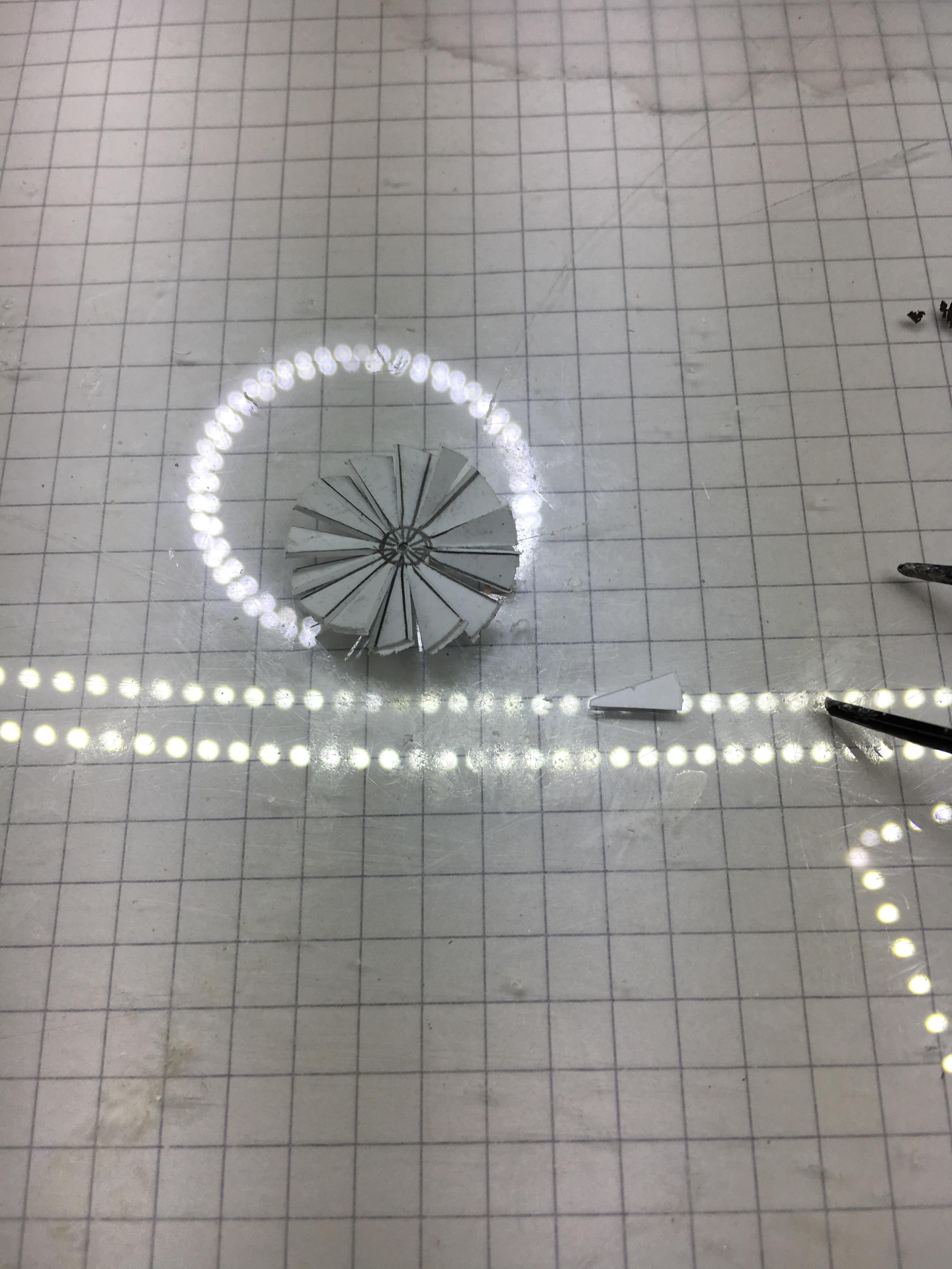 blades cut and twisted