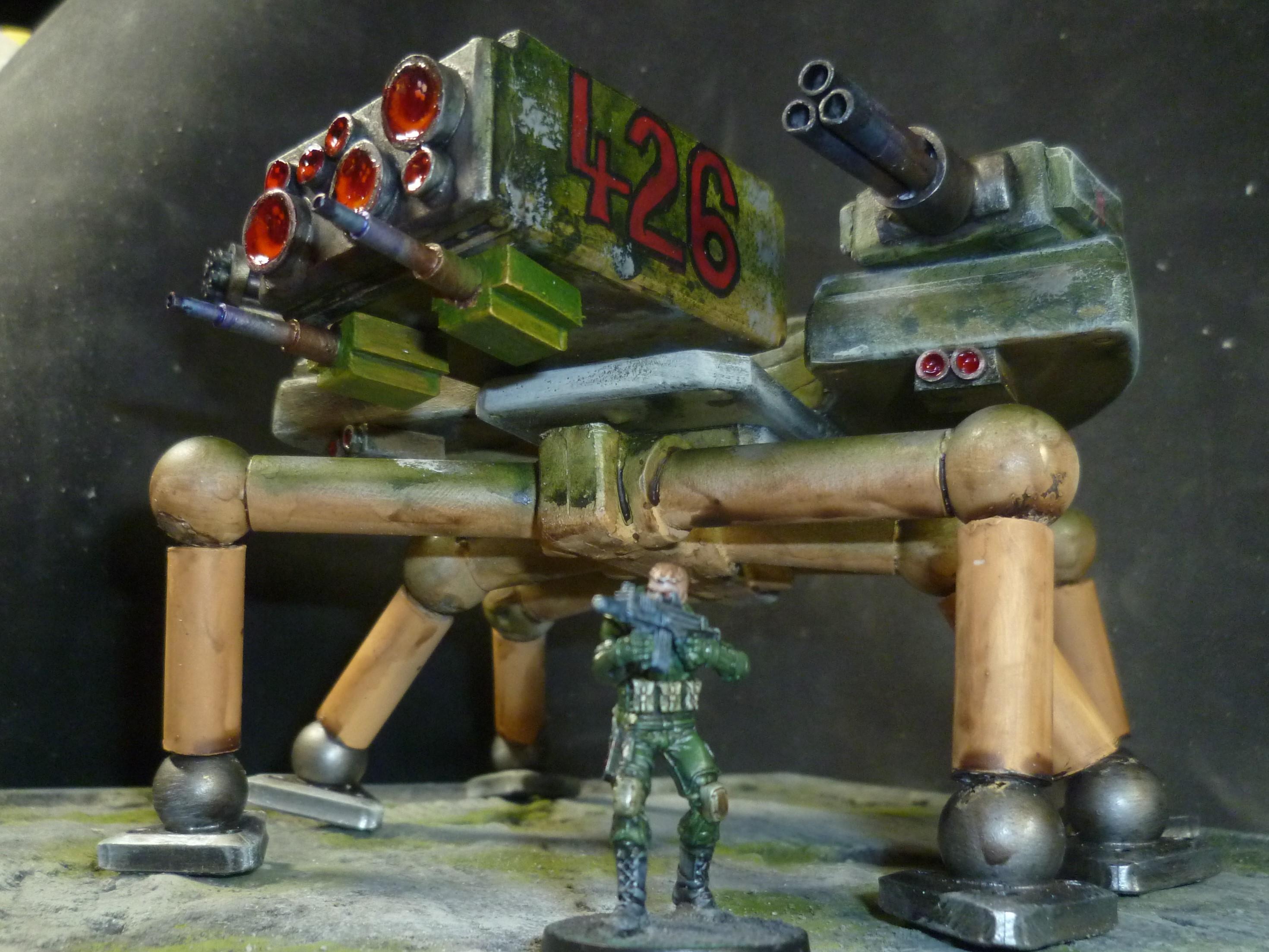 Tank, Walker, Spider tank scratch build