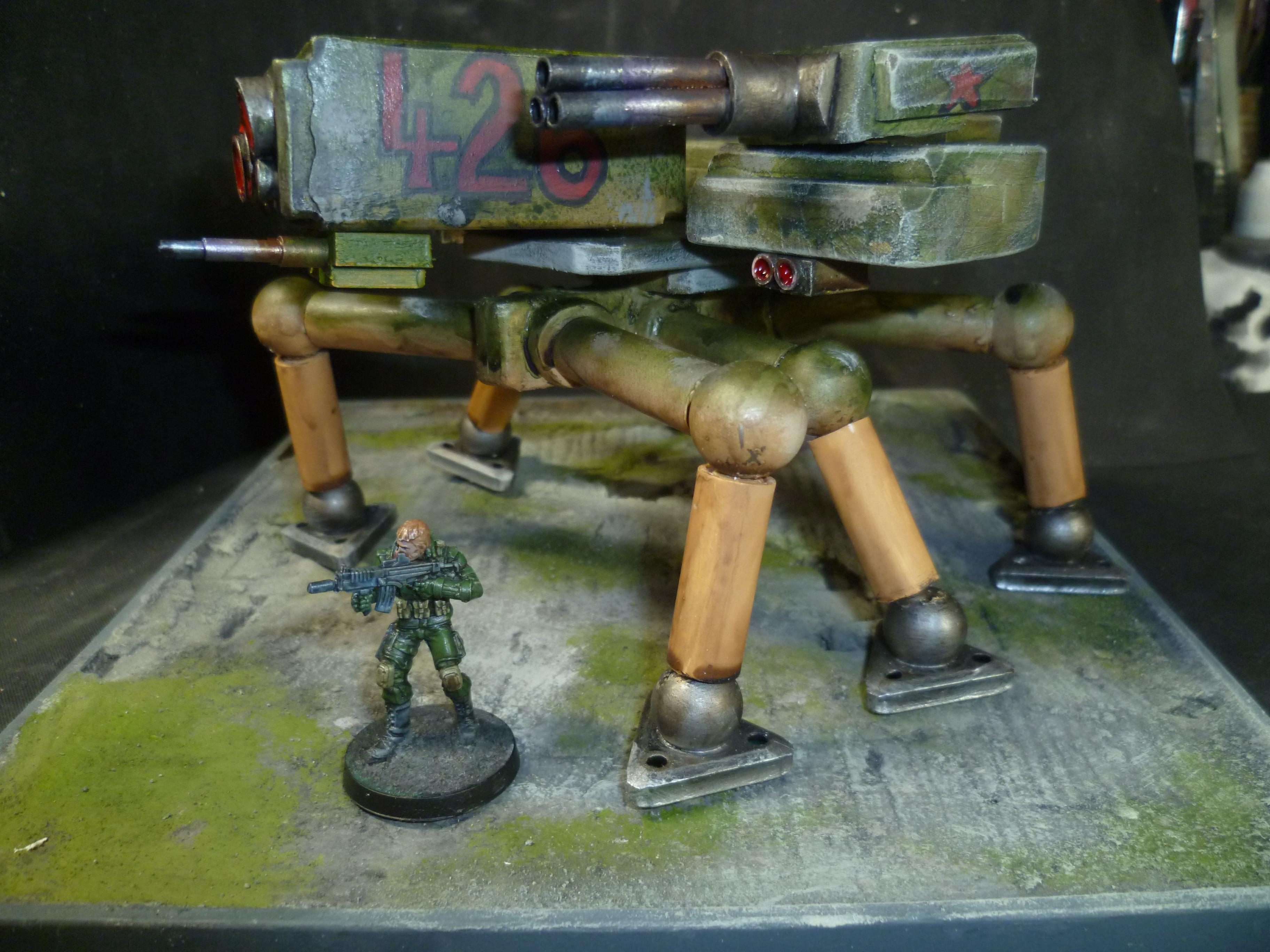 Tank, Walker, Spider tank scratch build