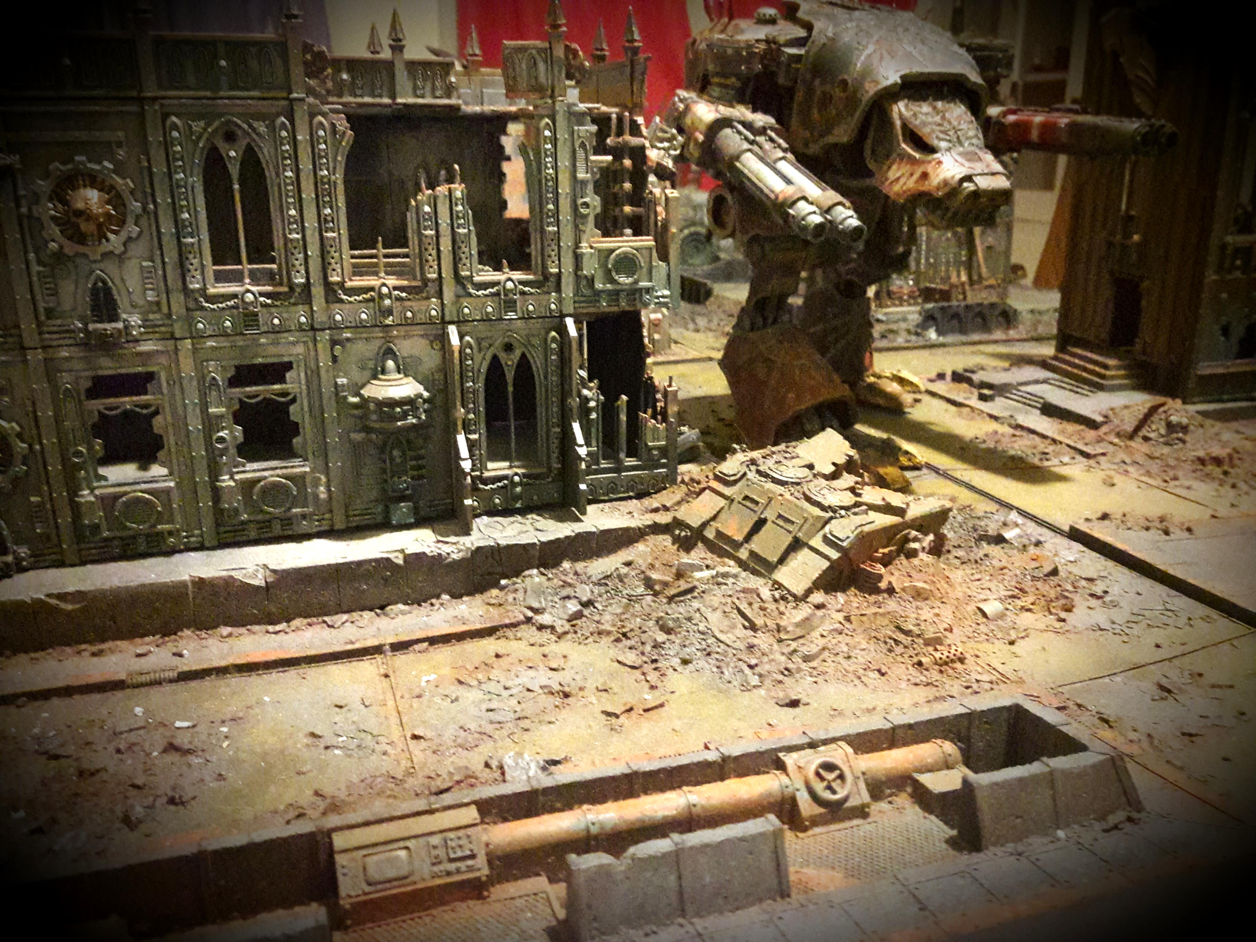 Chaos, Legio Mortis, Nurgle, Titan, Warhammer 40,000, Warhound