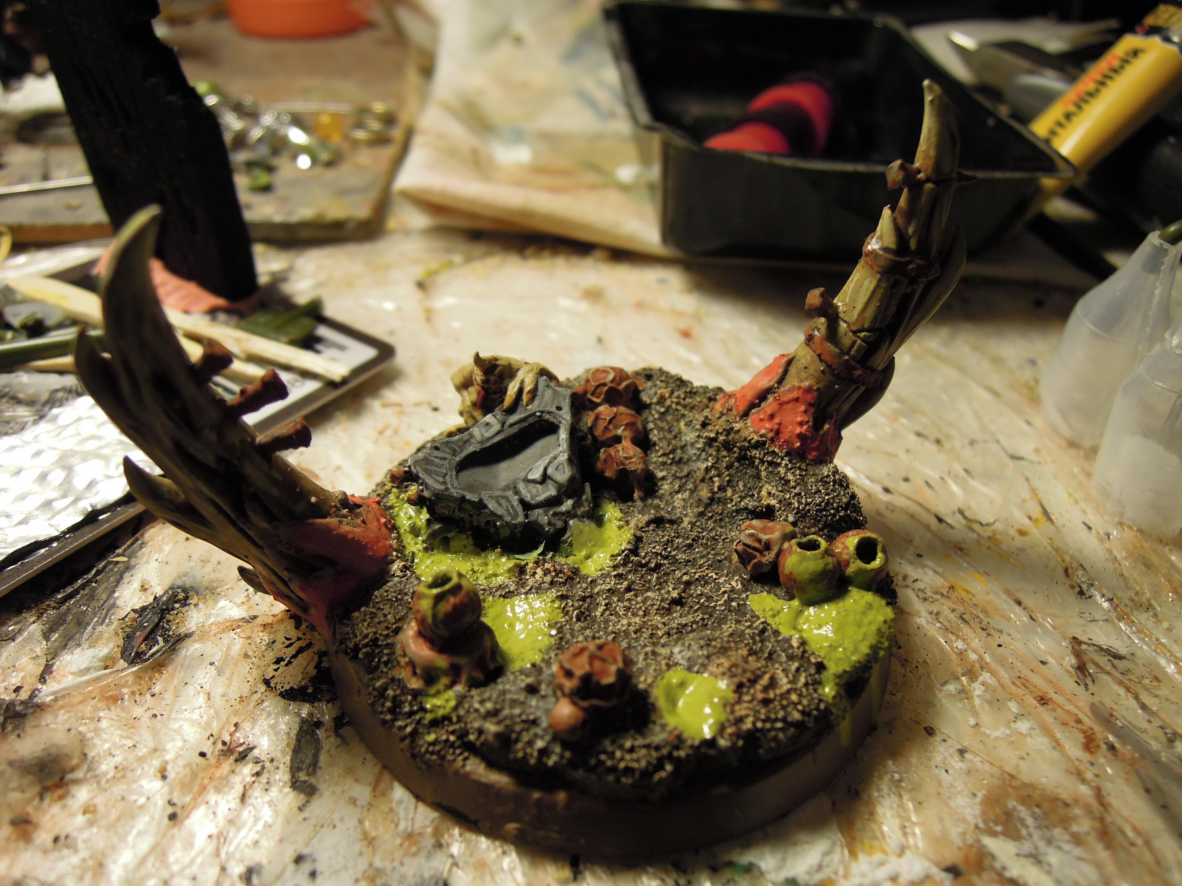 Base, Blight, Chaos, Chaos Space Marines, Conversion, Death Guard, Decay, Disease, Heresy, Heretic Astartes, Infantry, Nurgle, Pestilence, Plague, Plague Marines, Rot, Terminator Armor, Traitor Legions, Typhus, Warhammer 40,000, Work In Progress