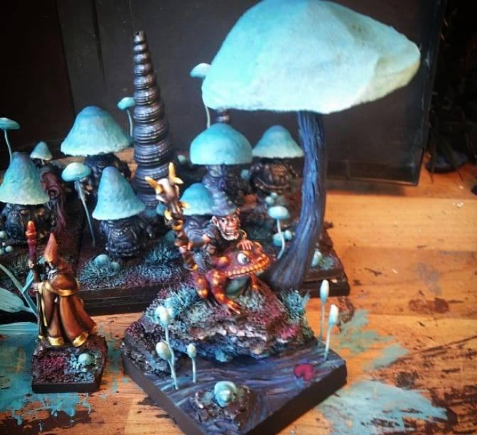 gnome on a frog... counts as... winged unicorn 
