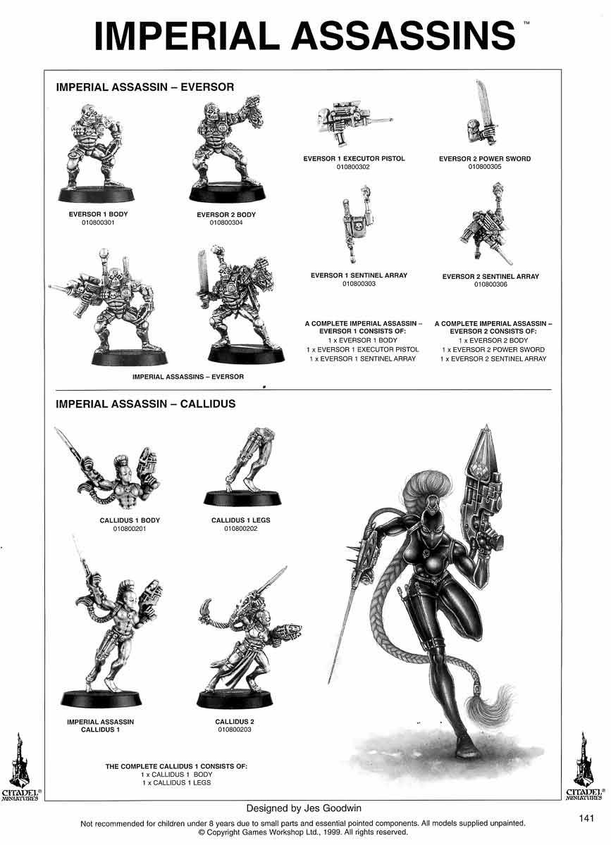 Callidus, Citadel, Eversor, Imaperial Assasins, Metal, Miniatures, Warhammer 40,000, Warhammer Fantasy