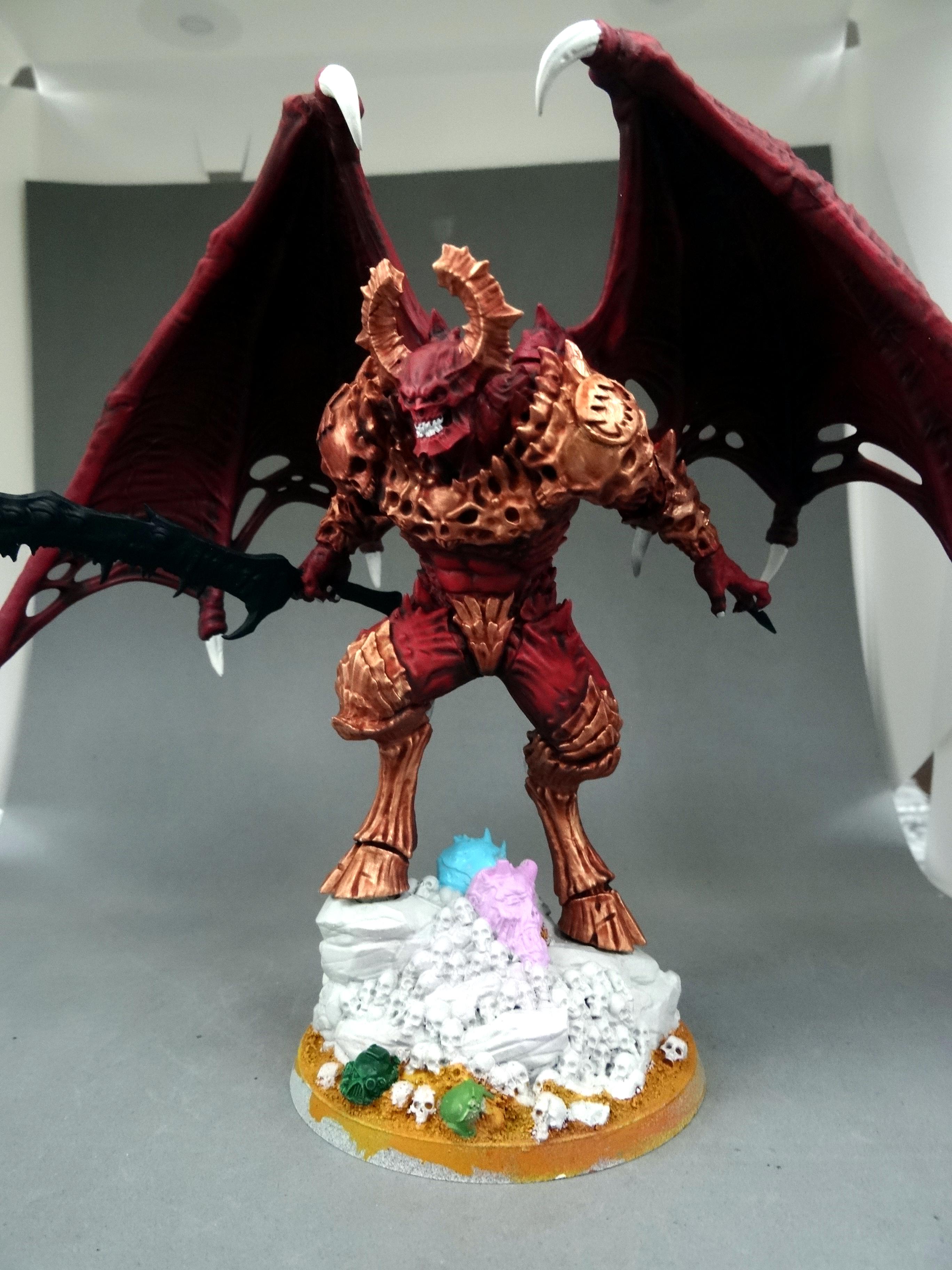 Chaos, Chaos Space Marines, Conversion, Creature Caster, Daemon Prince, Daemons, Khorne, World Eaters
