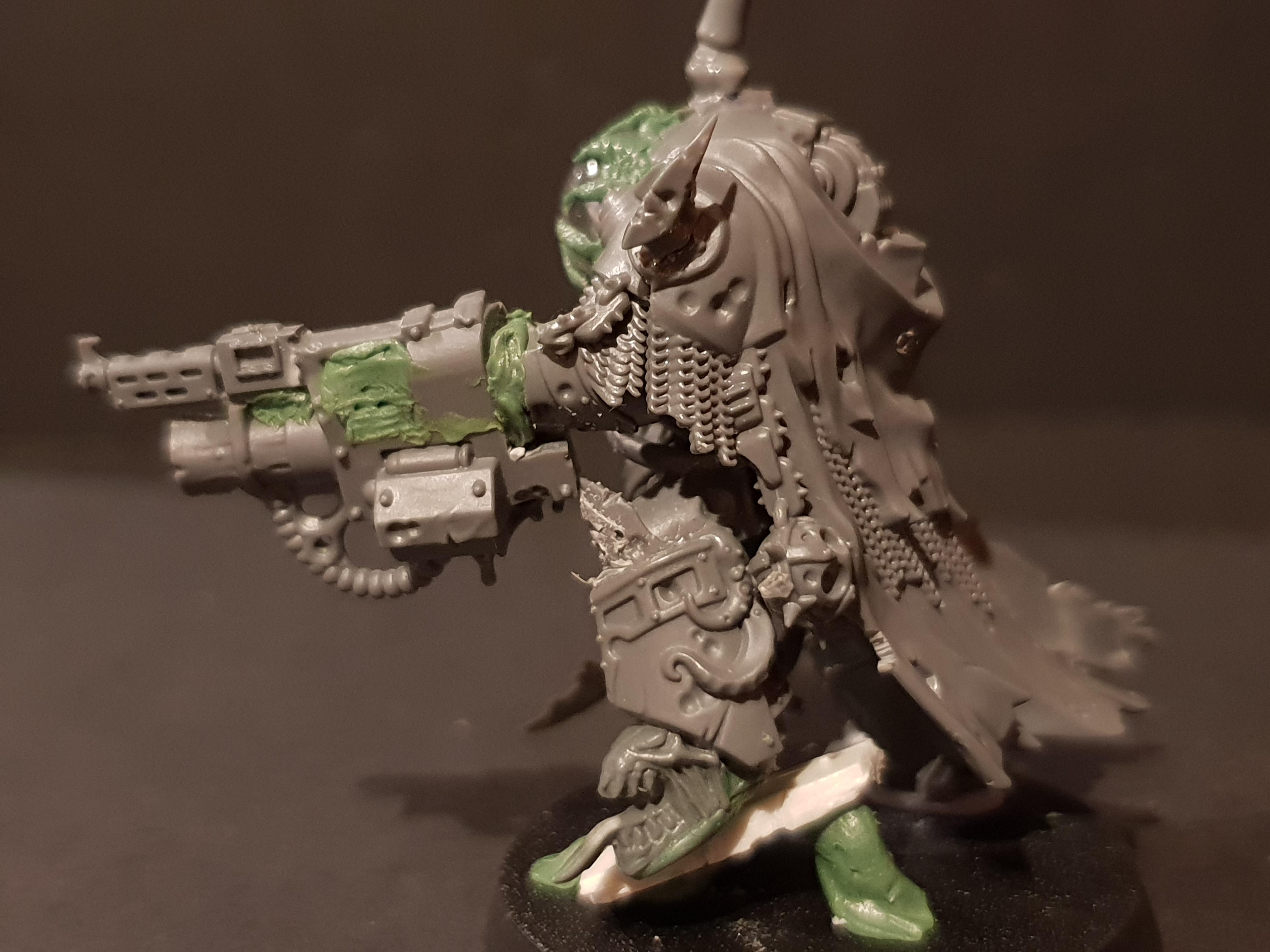 Champion, Chaos, Chaos Space Marines, Conversion, Nurgle, Warhammer 40,000, Work In Progress