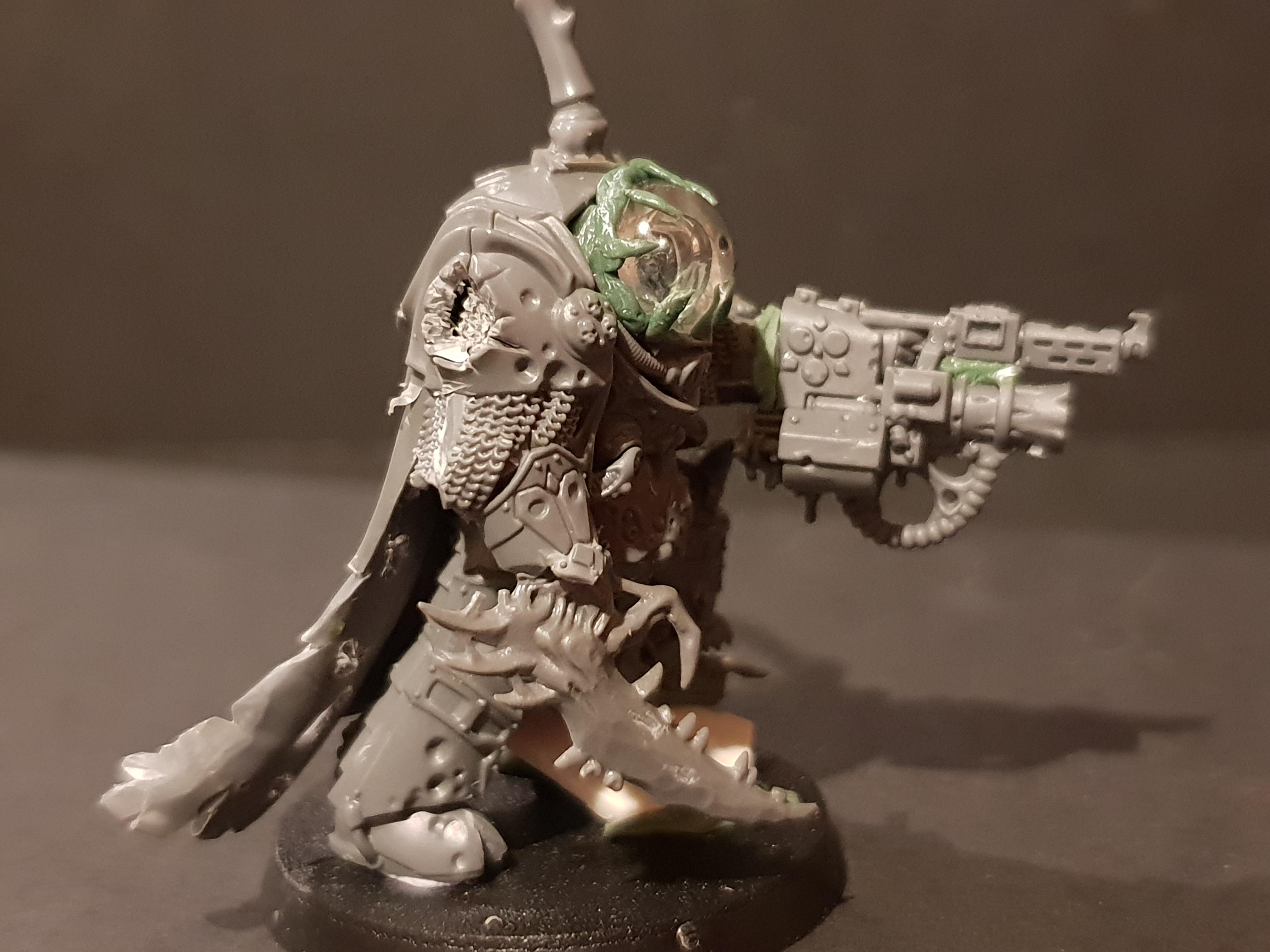 Champion, Chaos, Chaos Space Marines, Conversion, Nurgle, Warhammer 40,000, Work In Progress