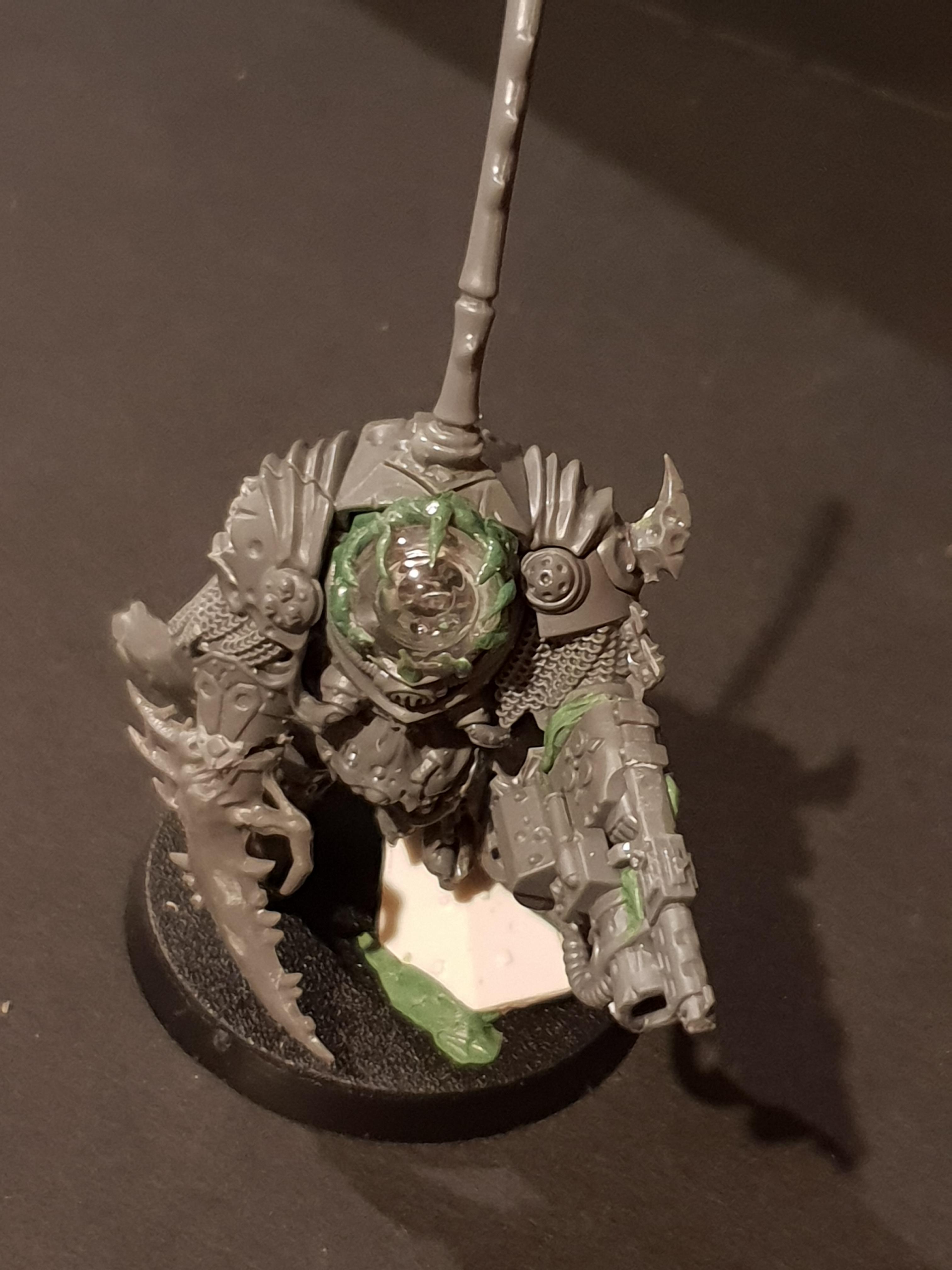 Champion, Chaos, Chaos Space Marines, Conversion, Nurgle, Warhammer 40,000, Work In Progress