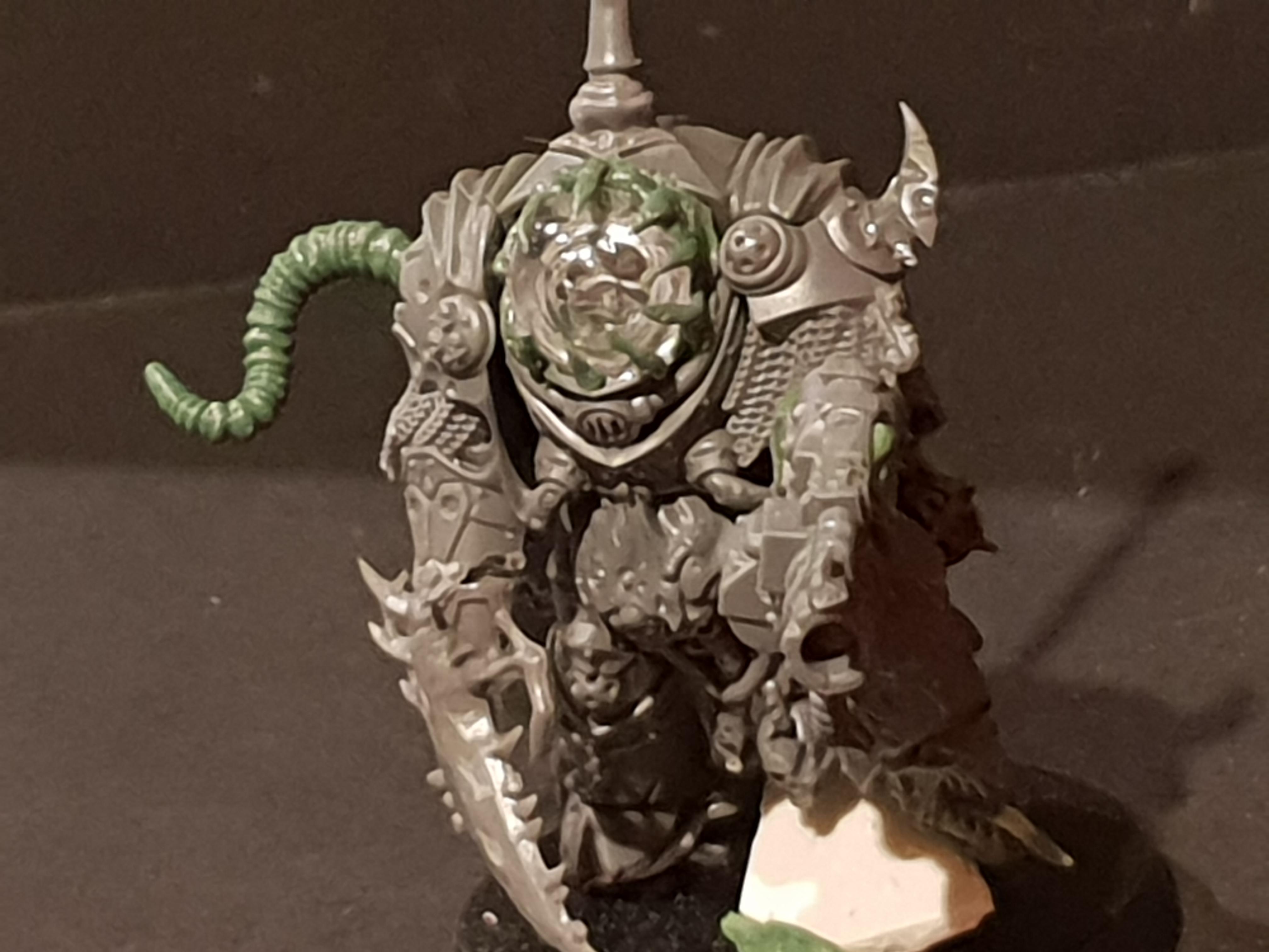 Champion, Chaos, Chaos Space Marines, Conversion, Nurgle, Warhammer 40,000, Work In Progress